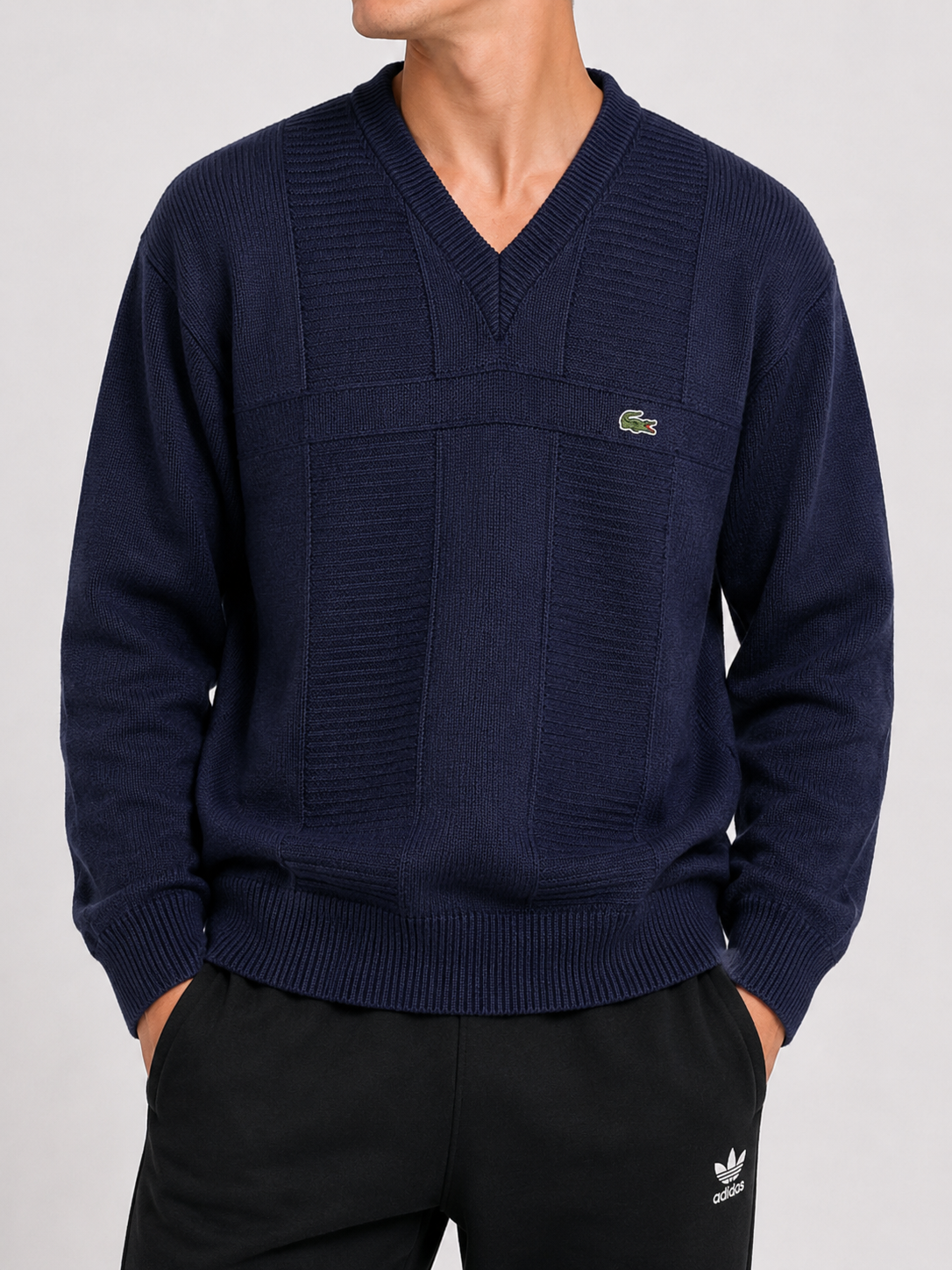 Lacoste Chemise Sweater Vintage Blue (XL)