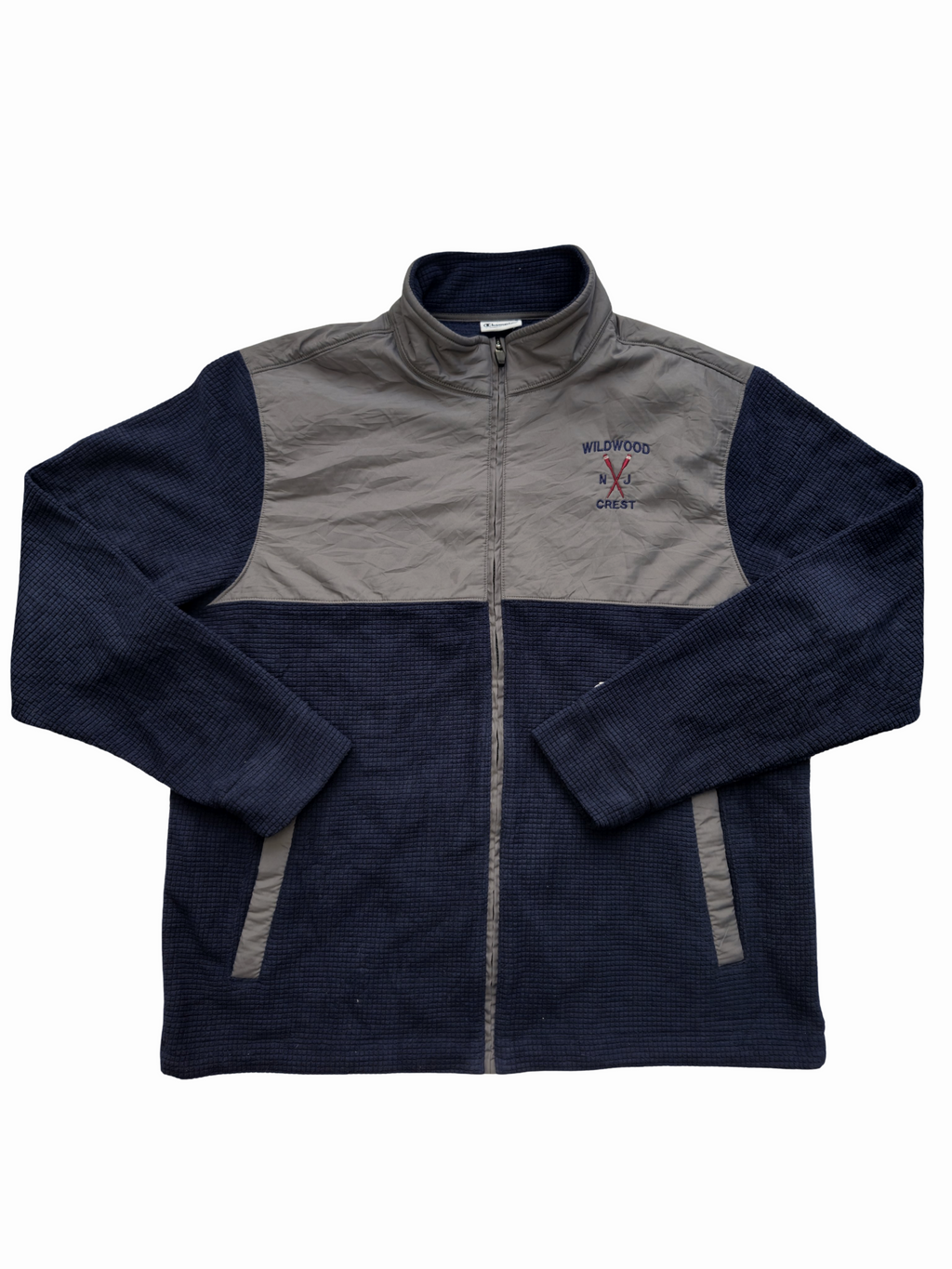 Champion Fleece Zip Jacket Navy Grey (L)