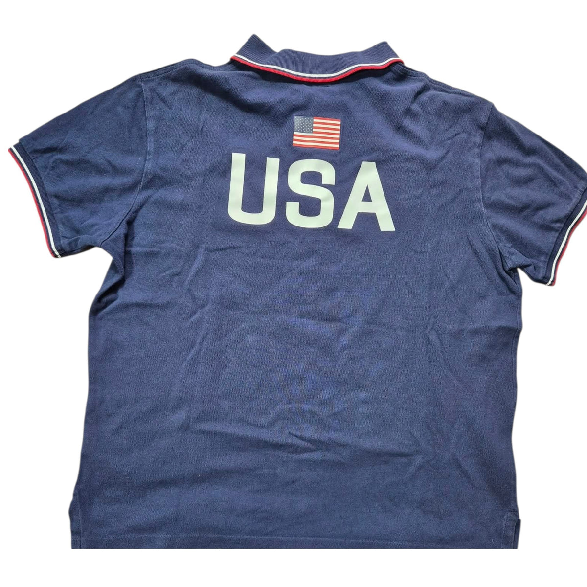 Polo Ralph Lauren USA 16 Polo Shirt Navy (L)