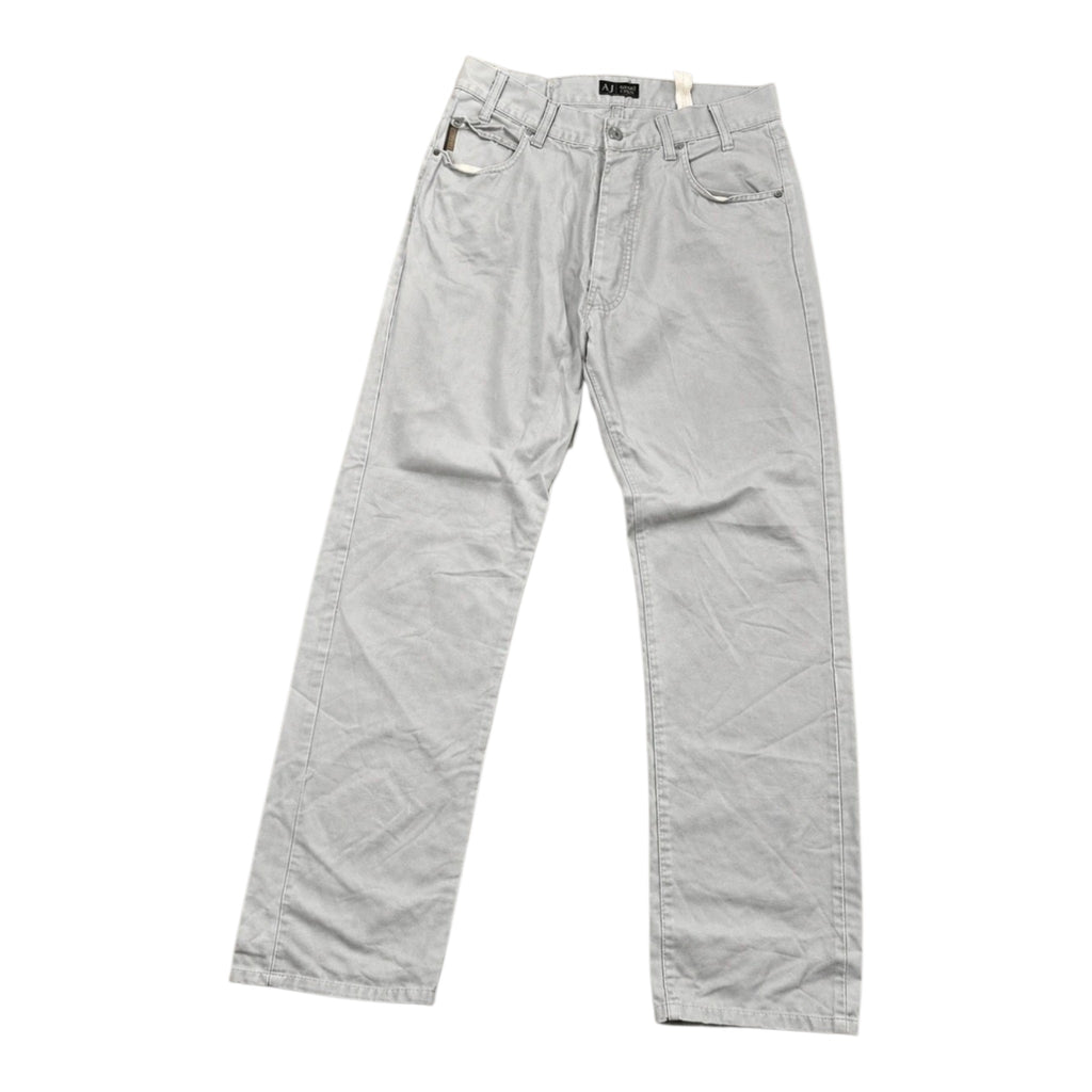 Armani Jeans Straight Fit Pants Light Grey (M)