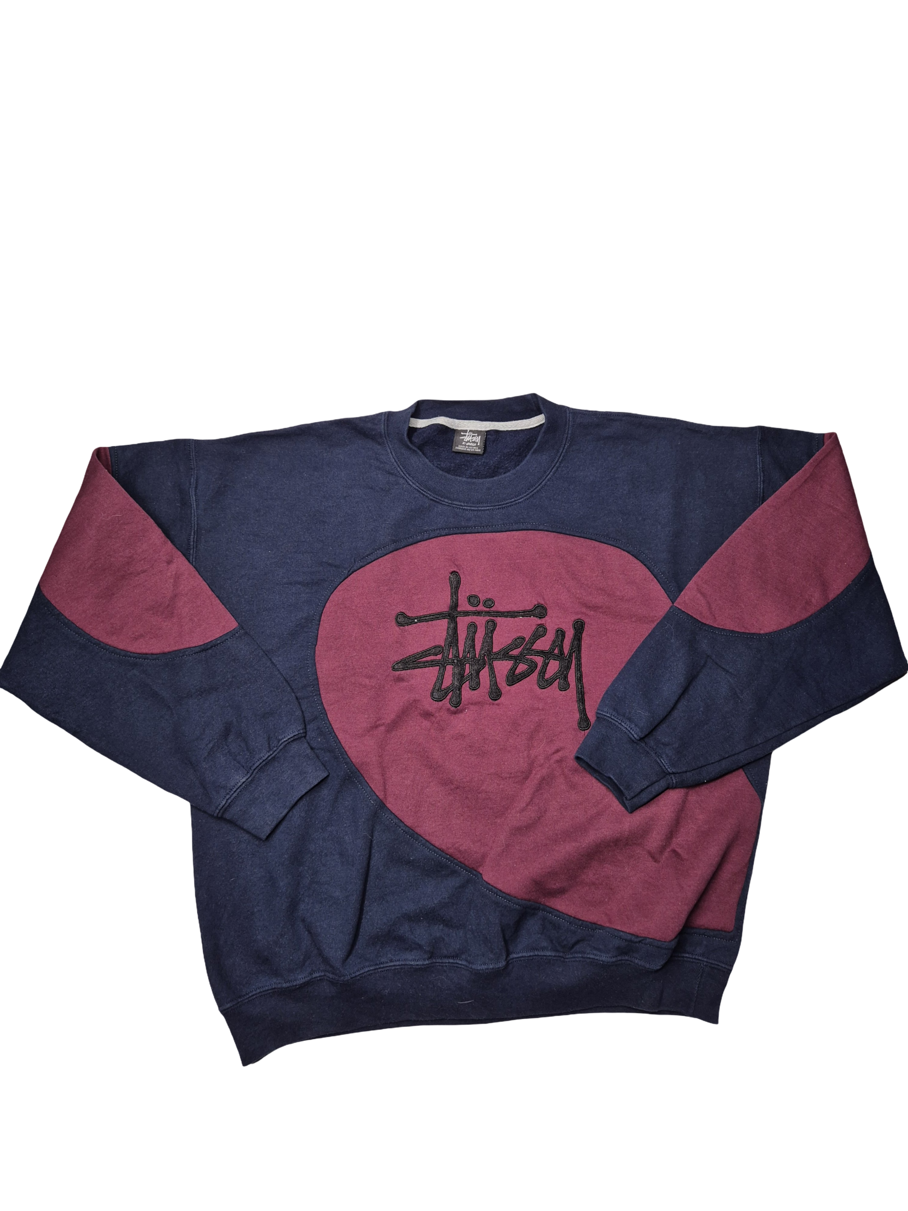 Stüssy Reworked Sweater Blue Purple Vintage (XL)