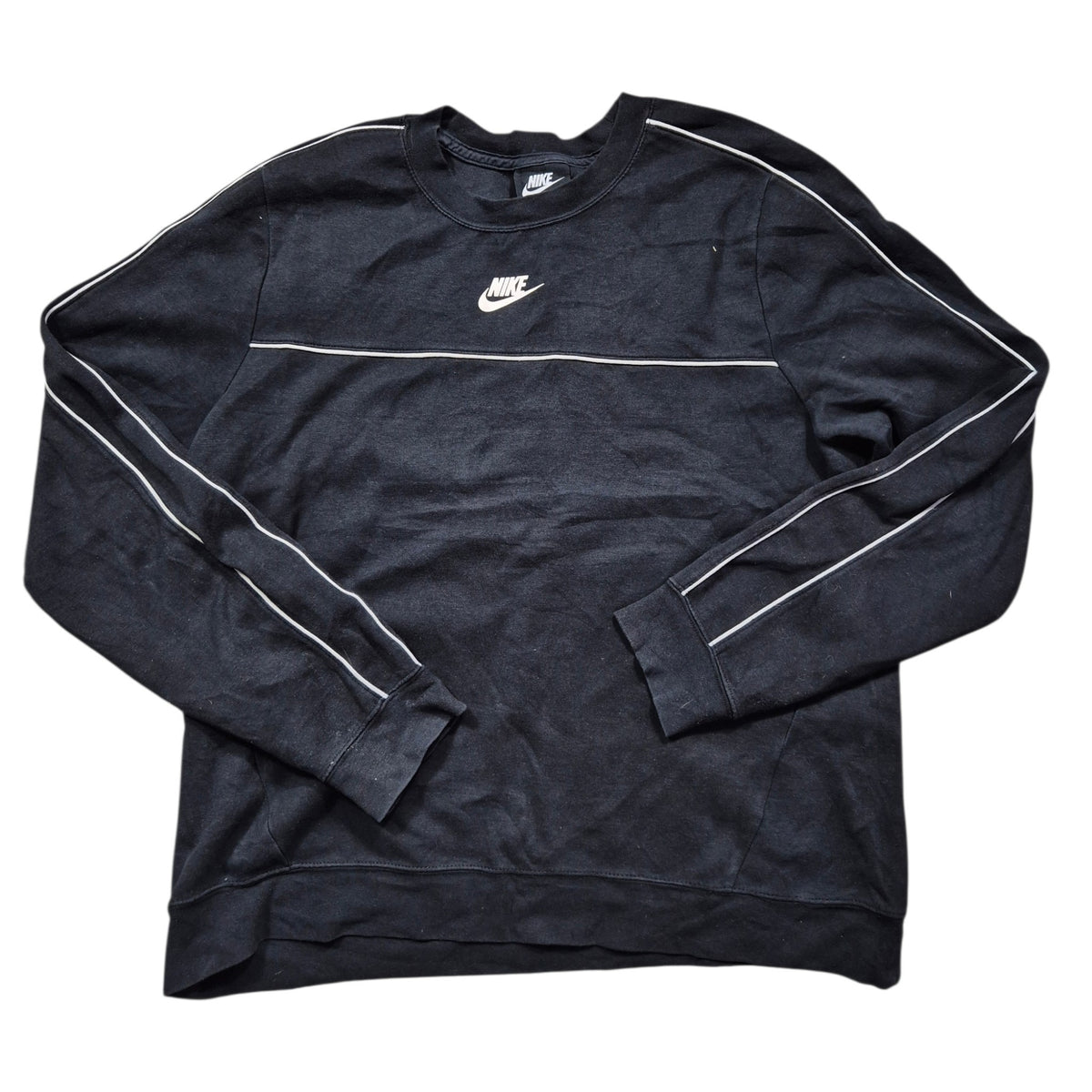 Nike Vintage Damen Sweatshirt Schwarz Weiß (L)