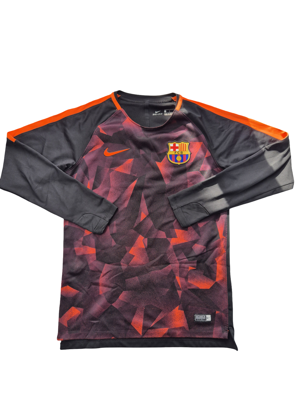 Nike FC Barcelona Long Sleeve Black Red (S)