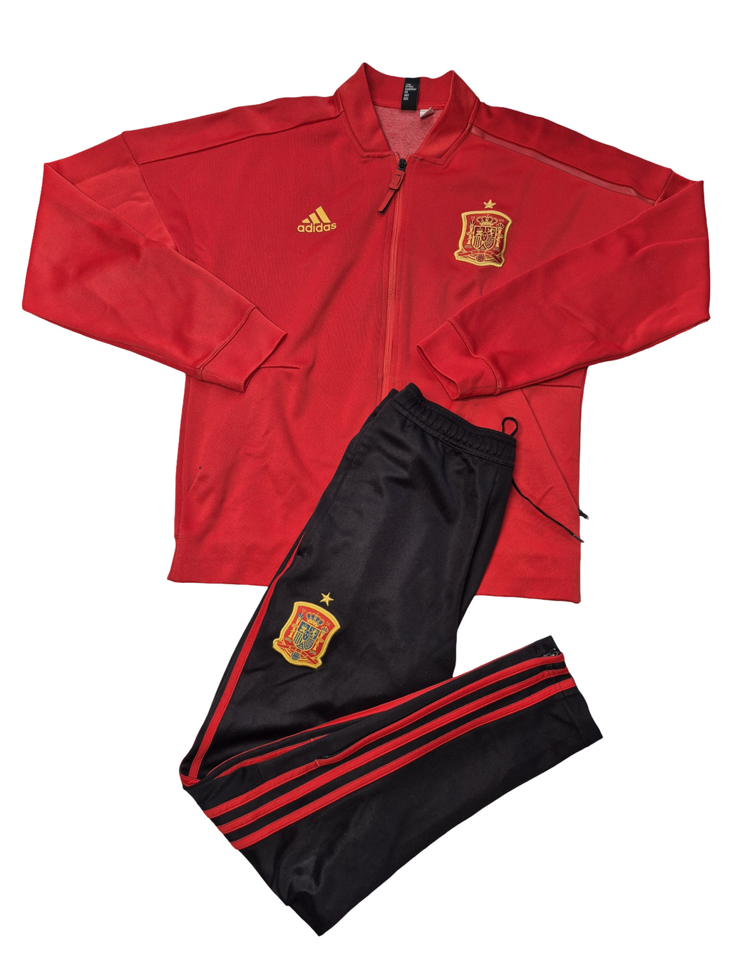 Adidas Spain Tracksuit Red Black (S)
