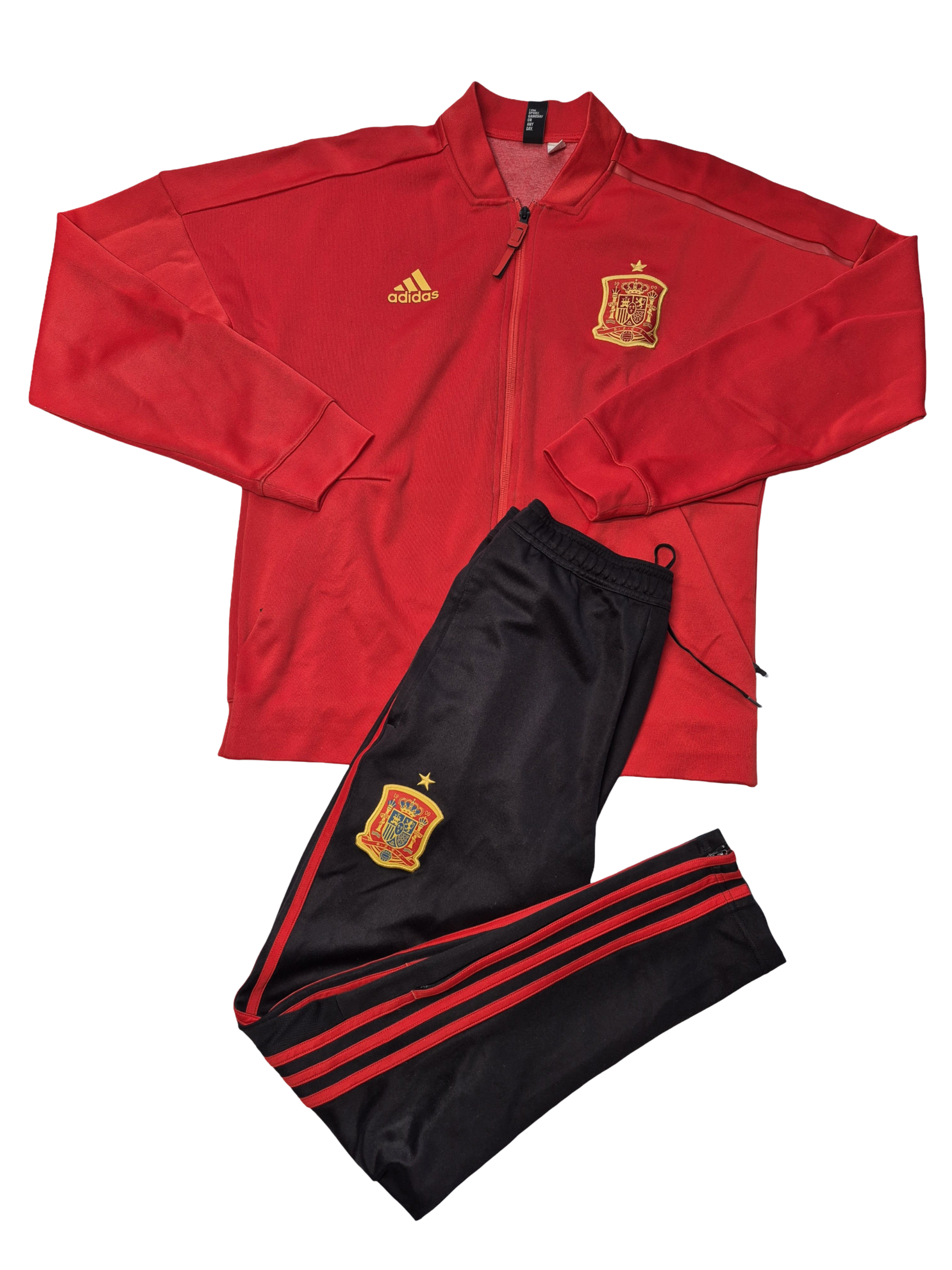 Adidas Spain Tracksuit Red Black (S)