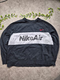 Nike Air Vintage Spellout Sweatshirt XL Schwarz Weiß Rot Big Logo Retro Y2K