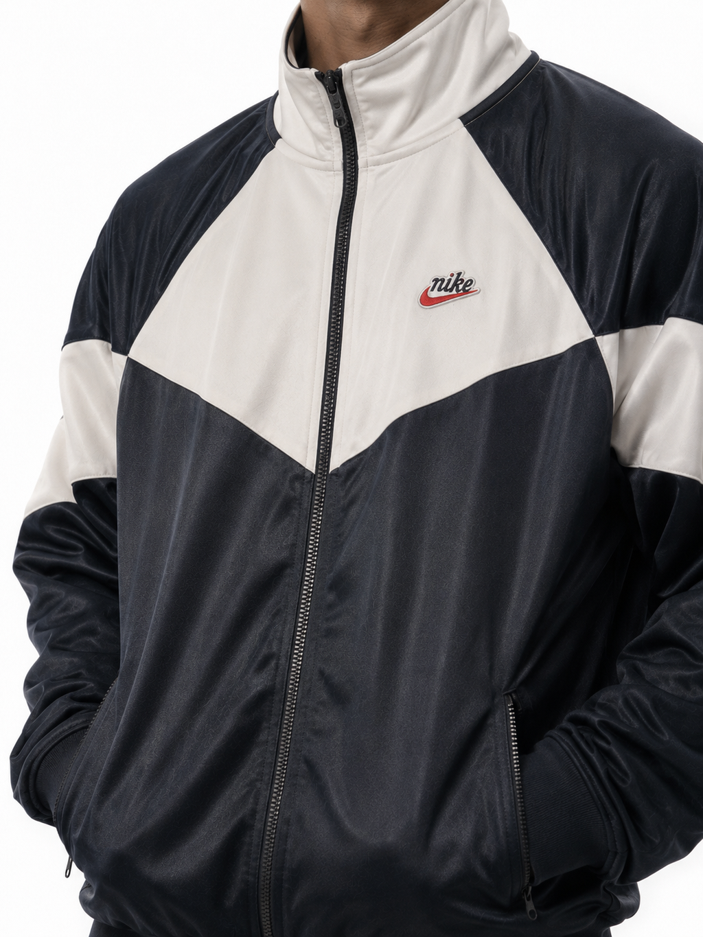 Nike Vintage Track Jacket Black White (S)