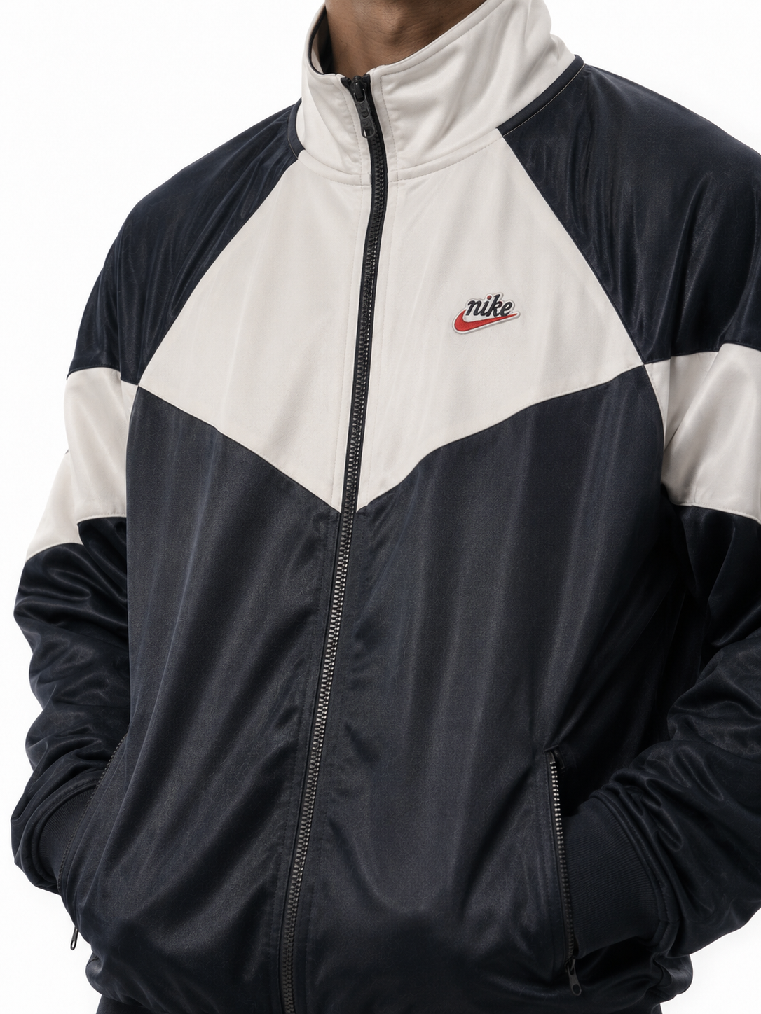 Nike Vintage Track Jacket Black White (S)