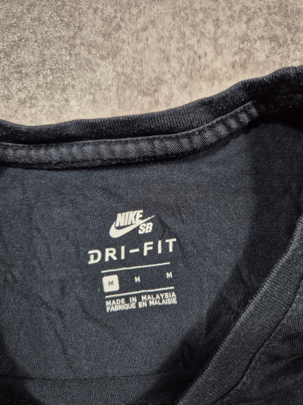 Nike SB Dri-FIT T-Shirt(M) Schwarz Weiß Big Logo Swoosh
