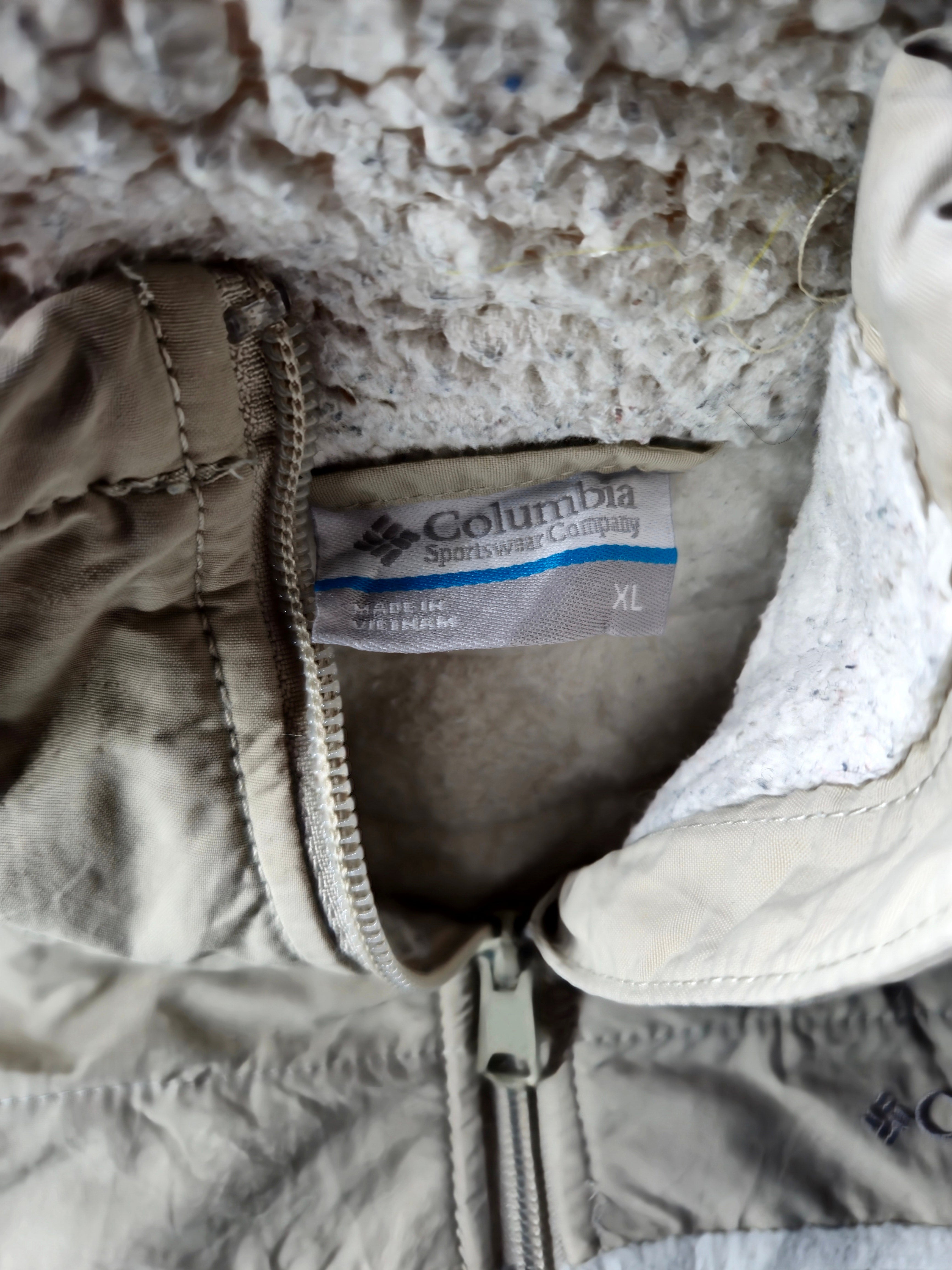 Columbia Fleece Jacket Beige Size (XL)