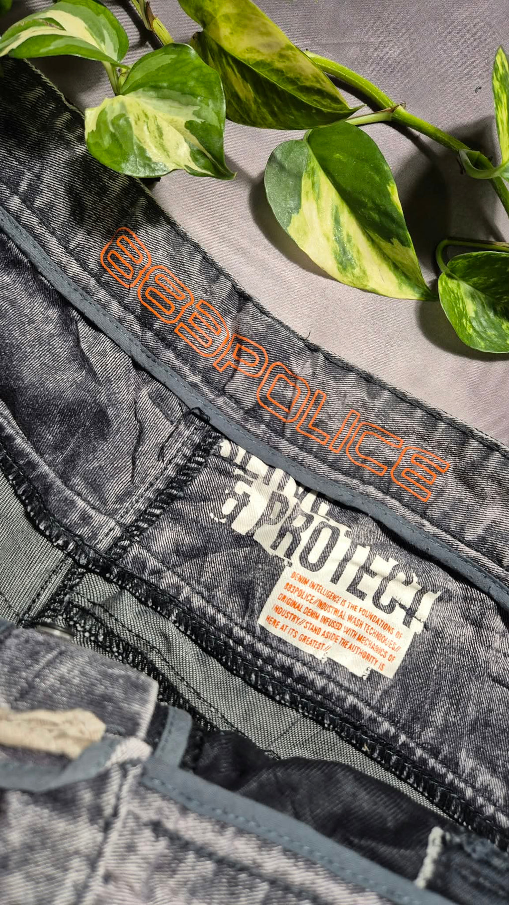 883 Police Y2K Baggy Cargo Jeans W40 Vintage 2000s Hip Hop Pasha Style