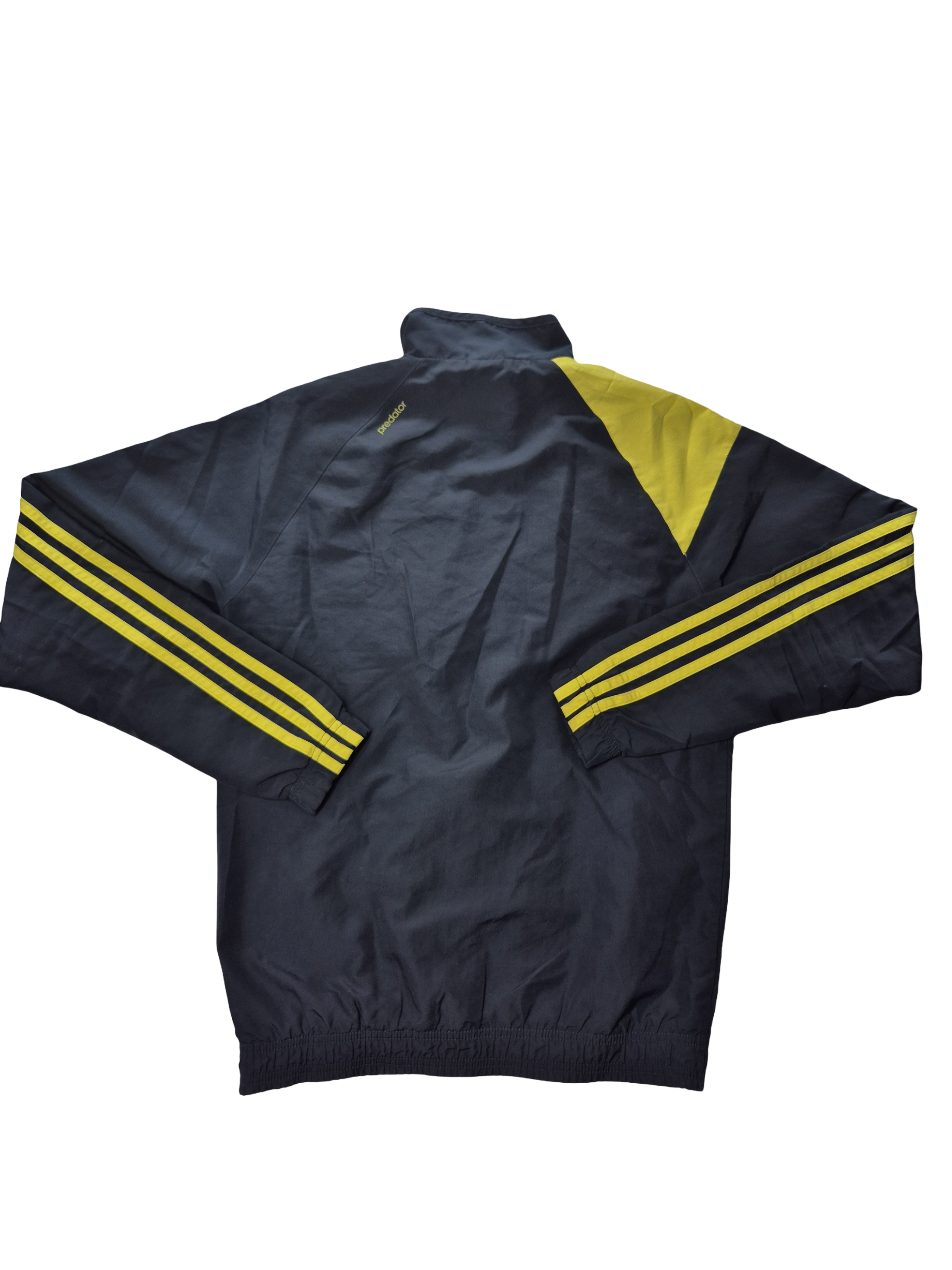 Adidas Track Jacket Vintage Blue Yellow Size XS