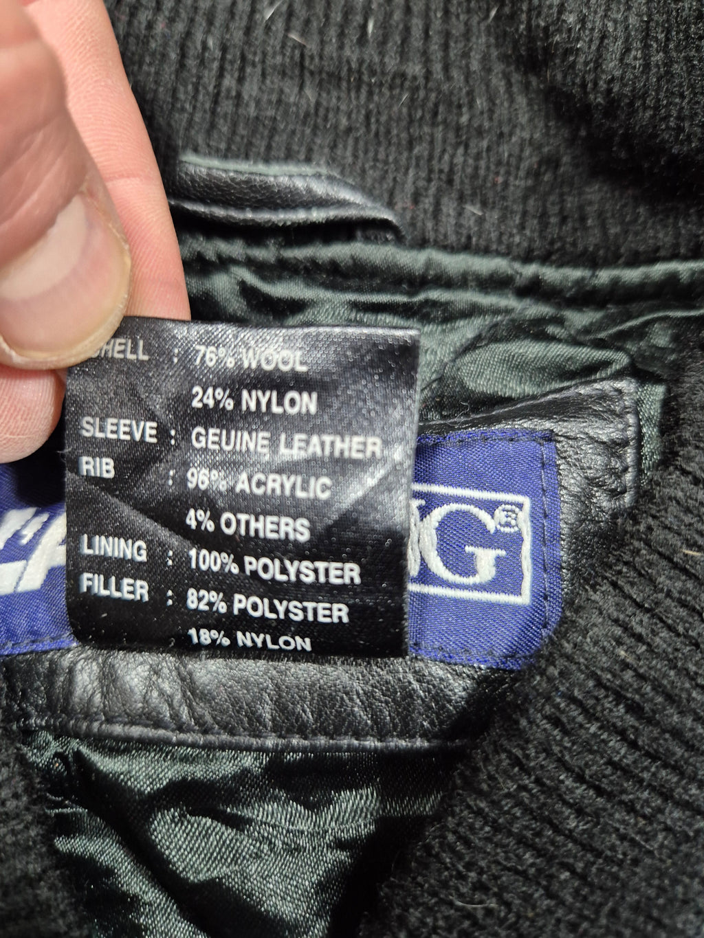 Vintage LA Loving Varsity XL Kunstleder Collegejacke 90s