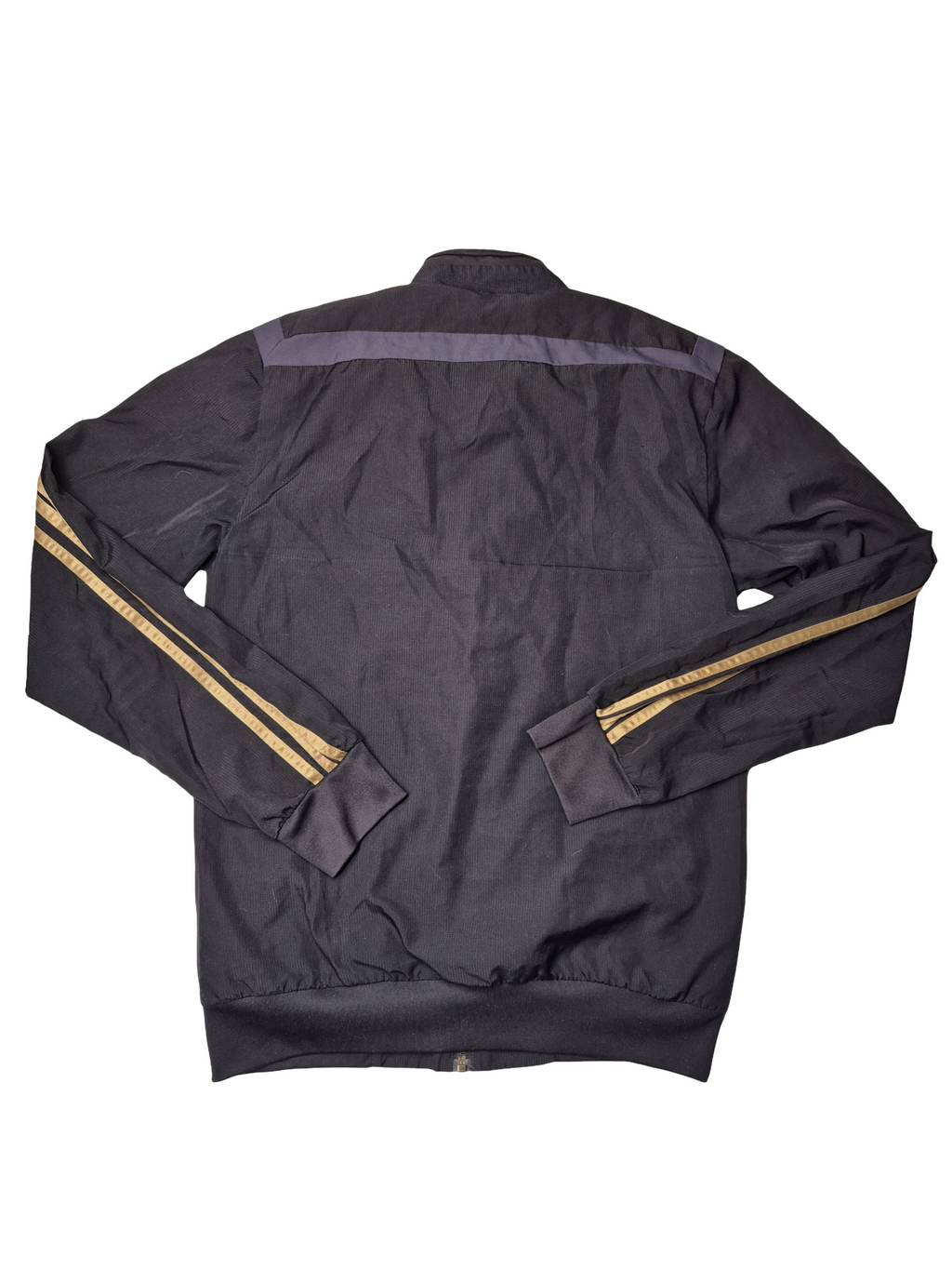 Adidas Real Madrid Track Jacket Black & Gold (XS)