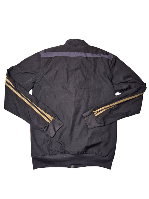 Adidas Real Madrid Track Jacket Black & Gold (XS)