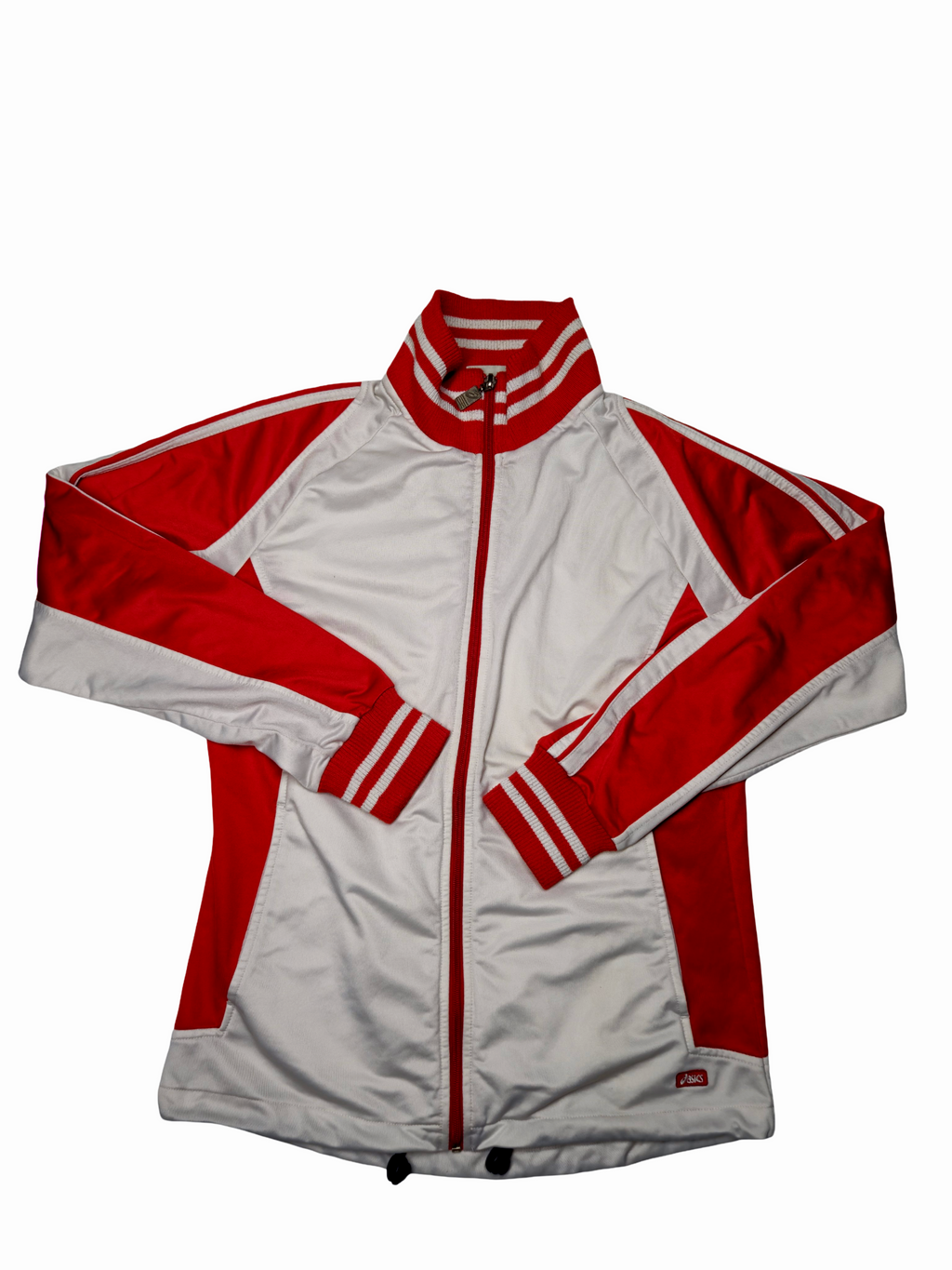 Asics Track Jacket Vintage Red White (M)