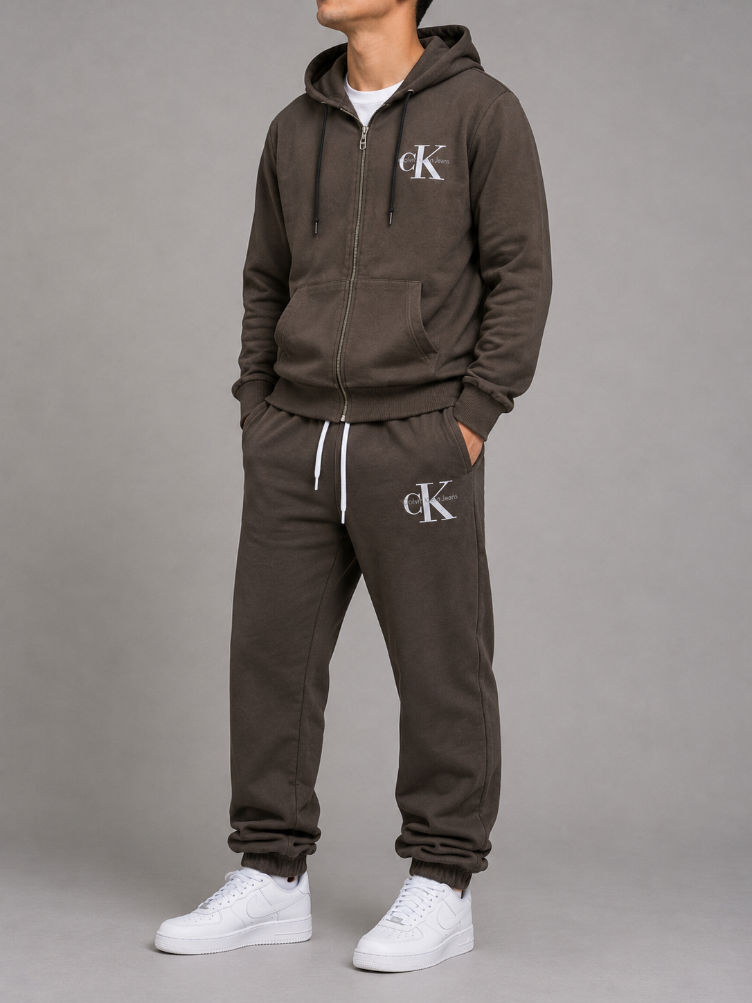 Calvin Klein Tracksuit Khaki (S)