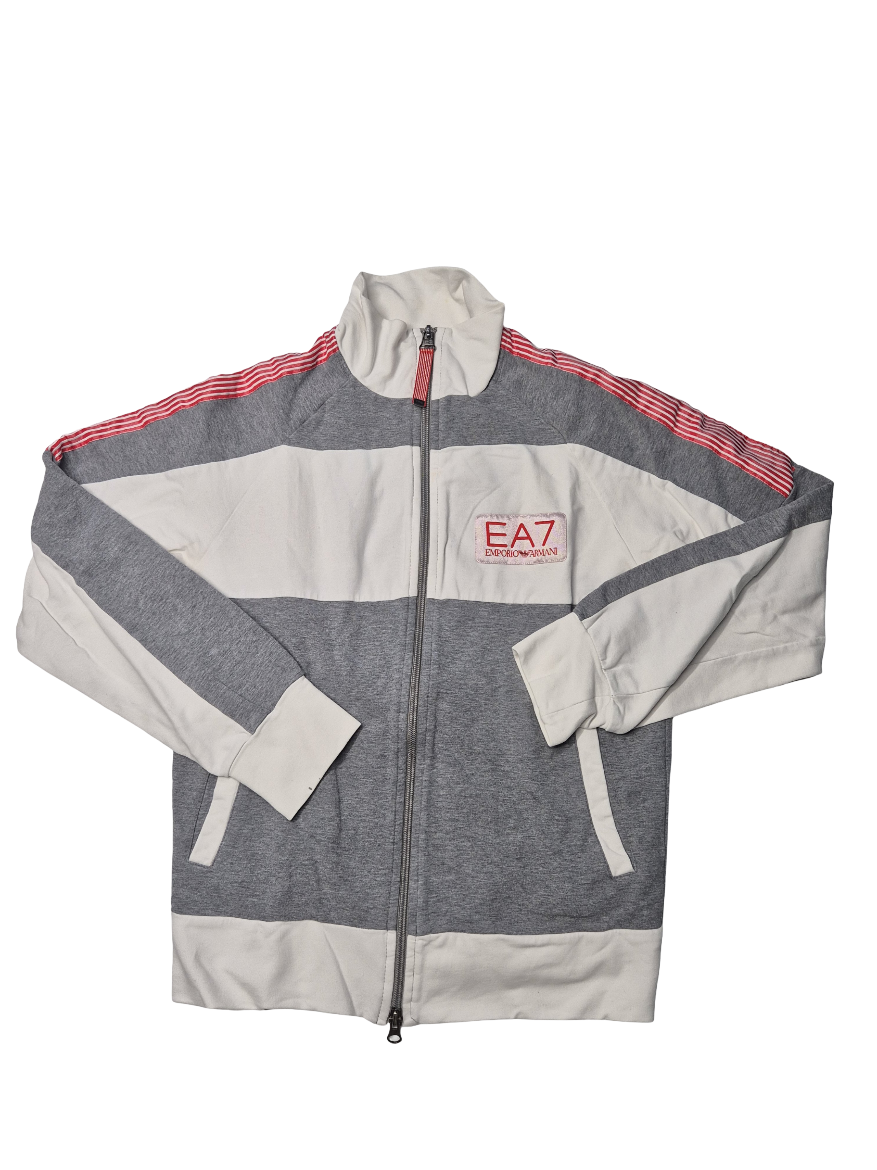EA7 Emporio Armani Track Jacket Vintage Grey White (M)