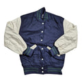 Vintage Arden Swartz Varsity College Jacket (XS) Lederärmel Navy 90s