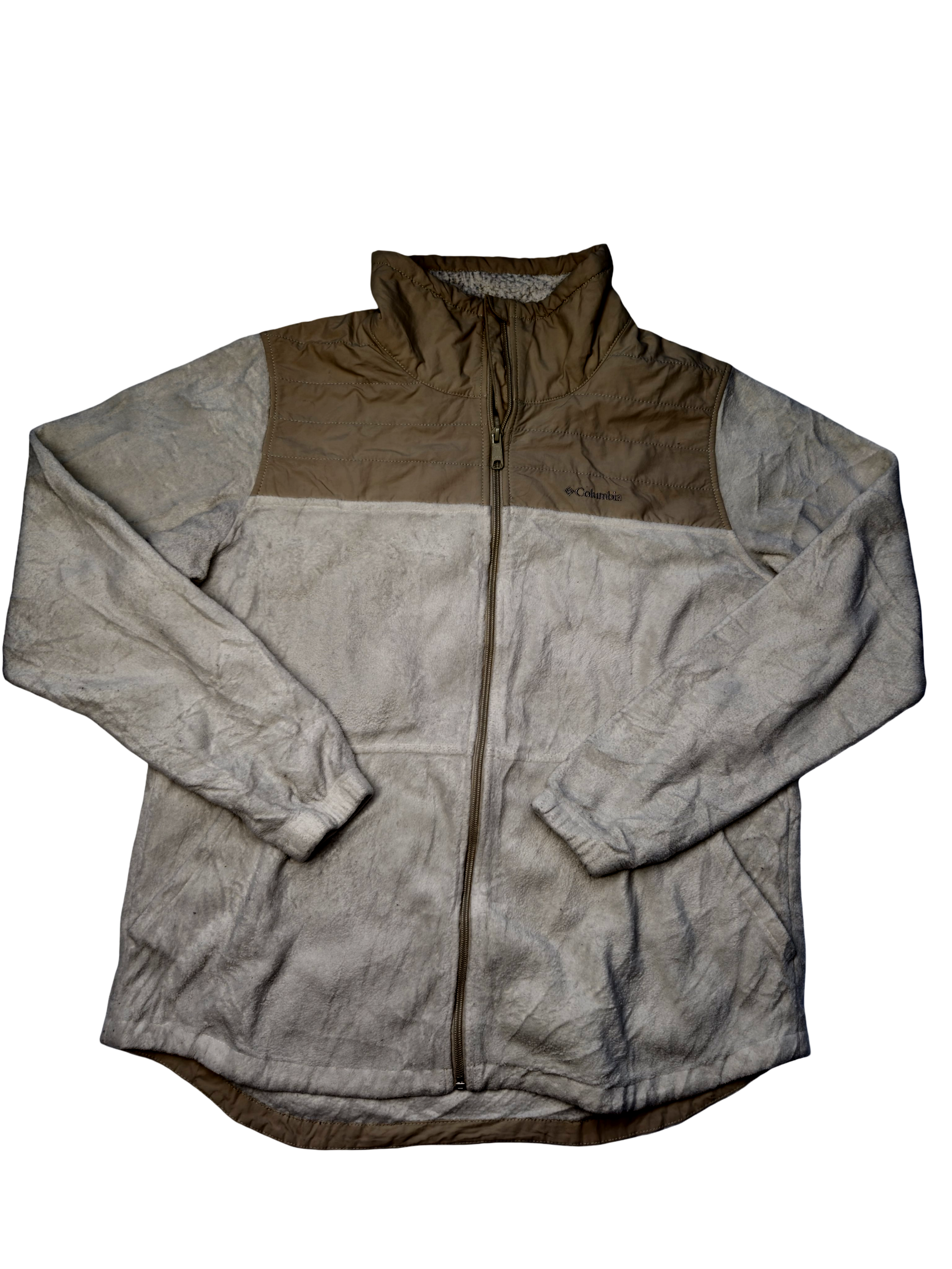 Columbia Fleece Jacket Beige Size (XL)