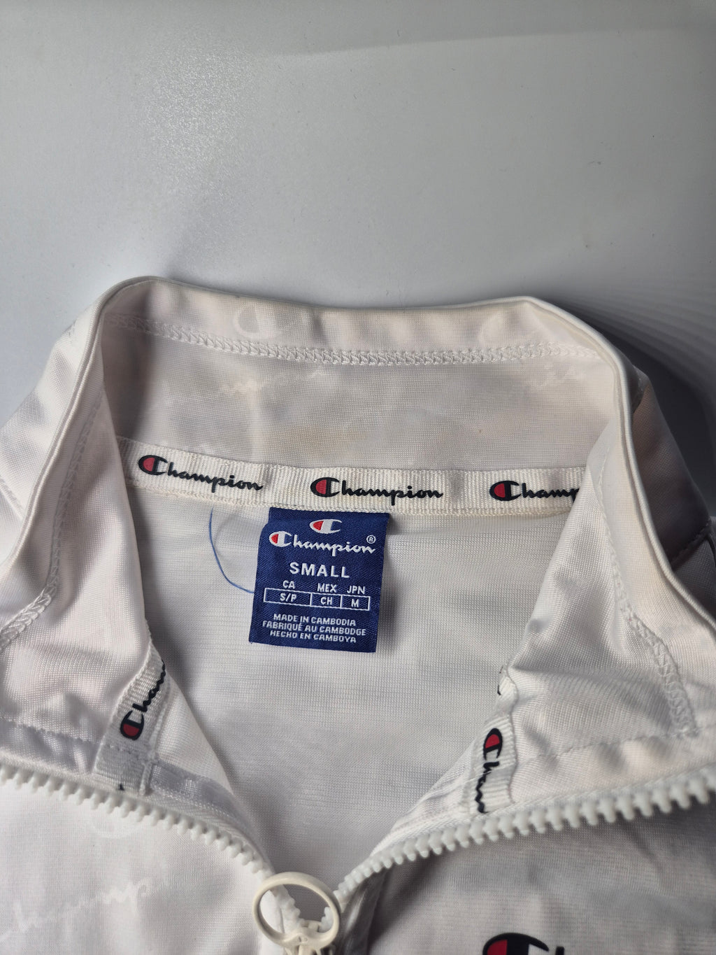 Champion Track Jacket White (S)