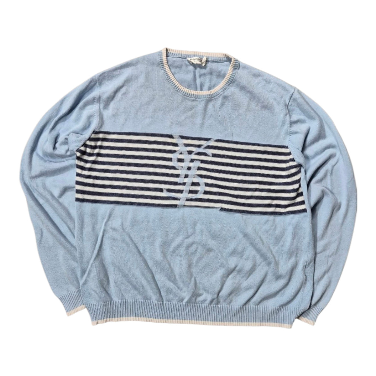 Yves Saint Laurent YSL Vintage Sweater Hellblau (L)