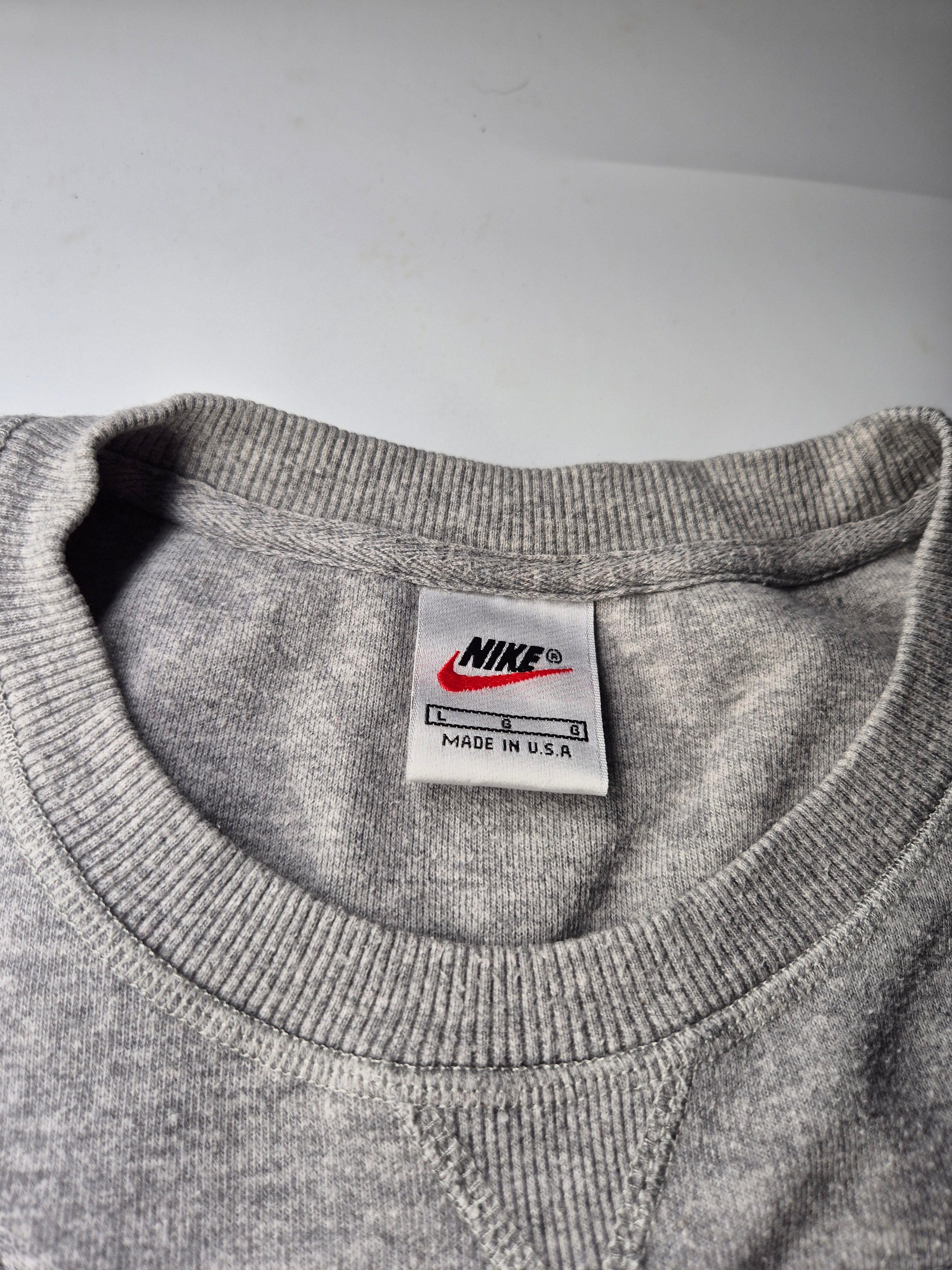 Nike Reworked Sweater Grey Black Vintage (L)