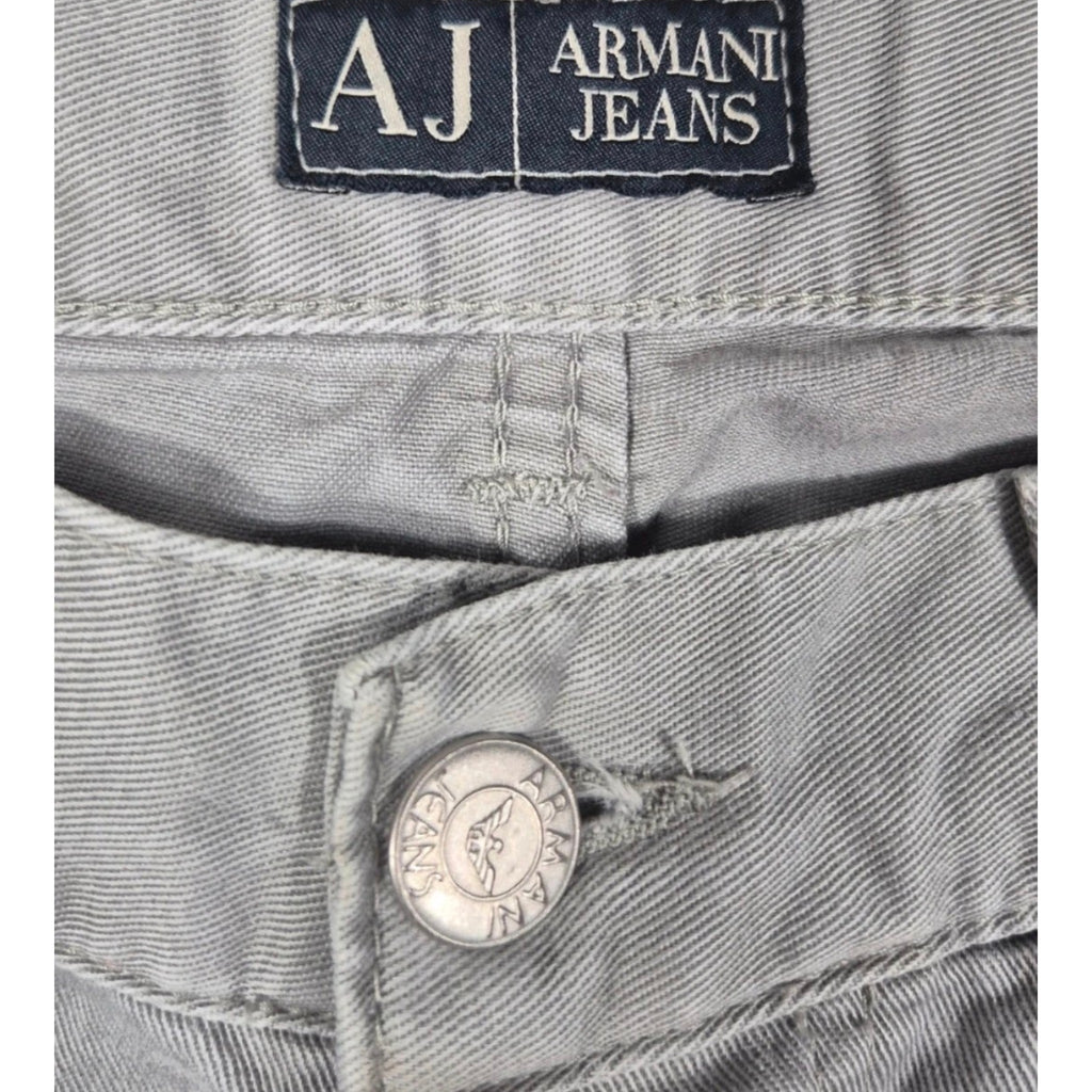 Armani Jeans Straight Fit Pants Light Grey (M)