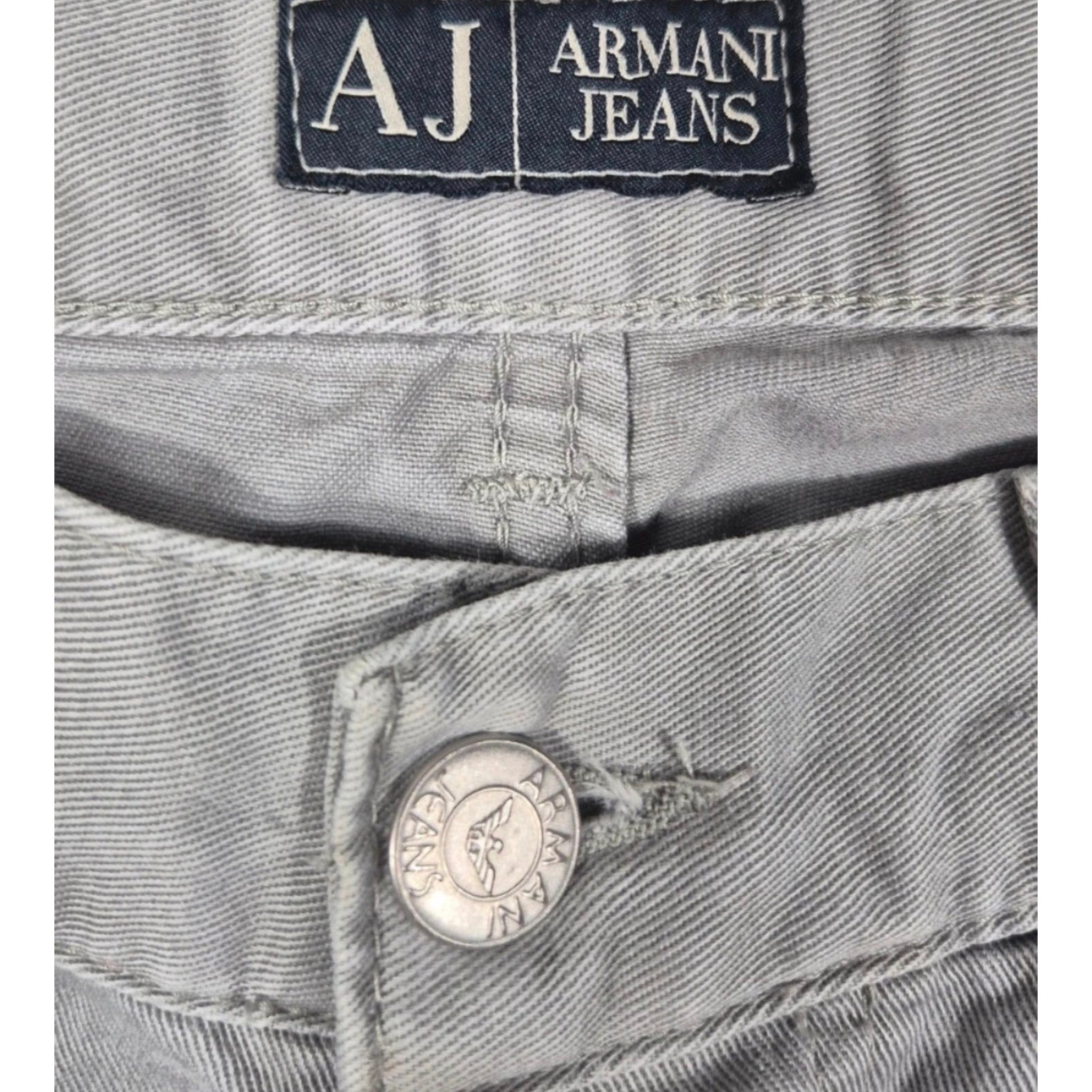 Armani Jeans Straight Fit Pants Light Grey (M)