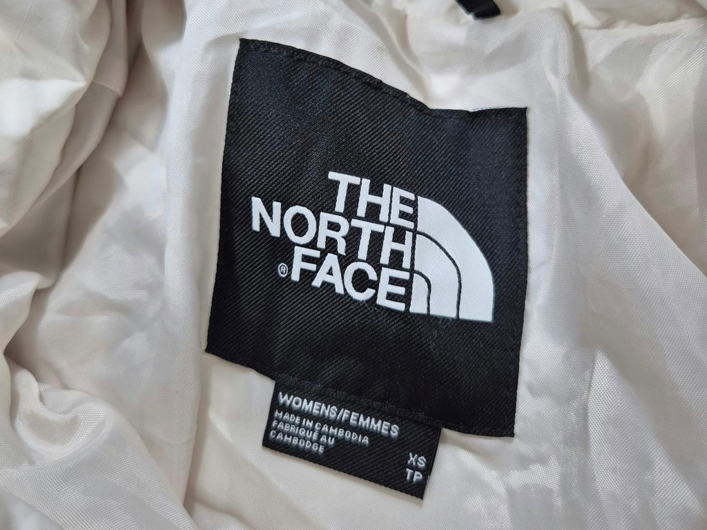 The North Face Puffer Jacke Weiß Schwarz (XS)