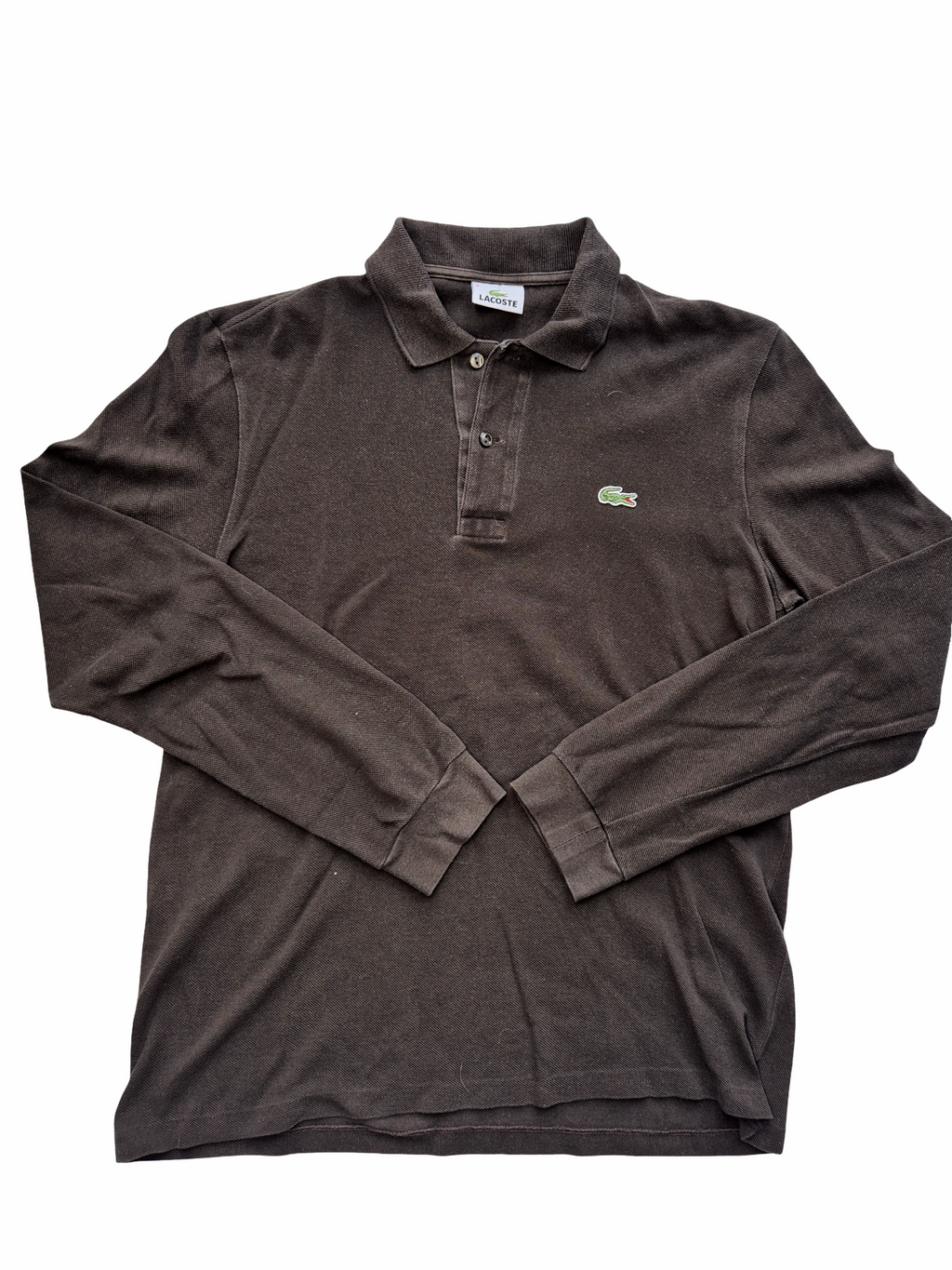 Lacoste Long Sleeve Polo Brown (S)