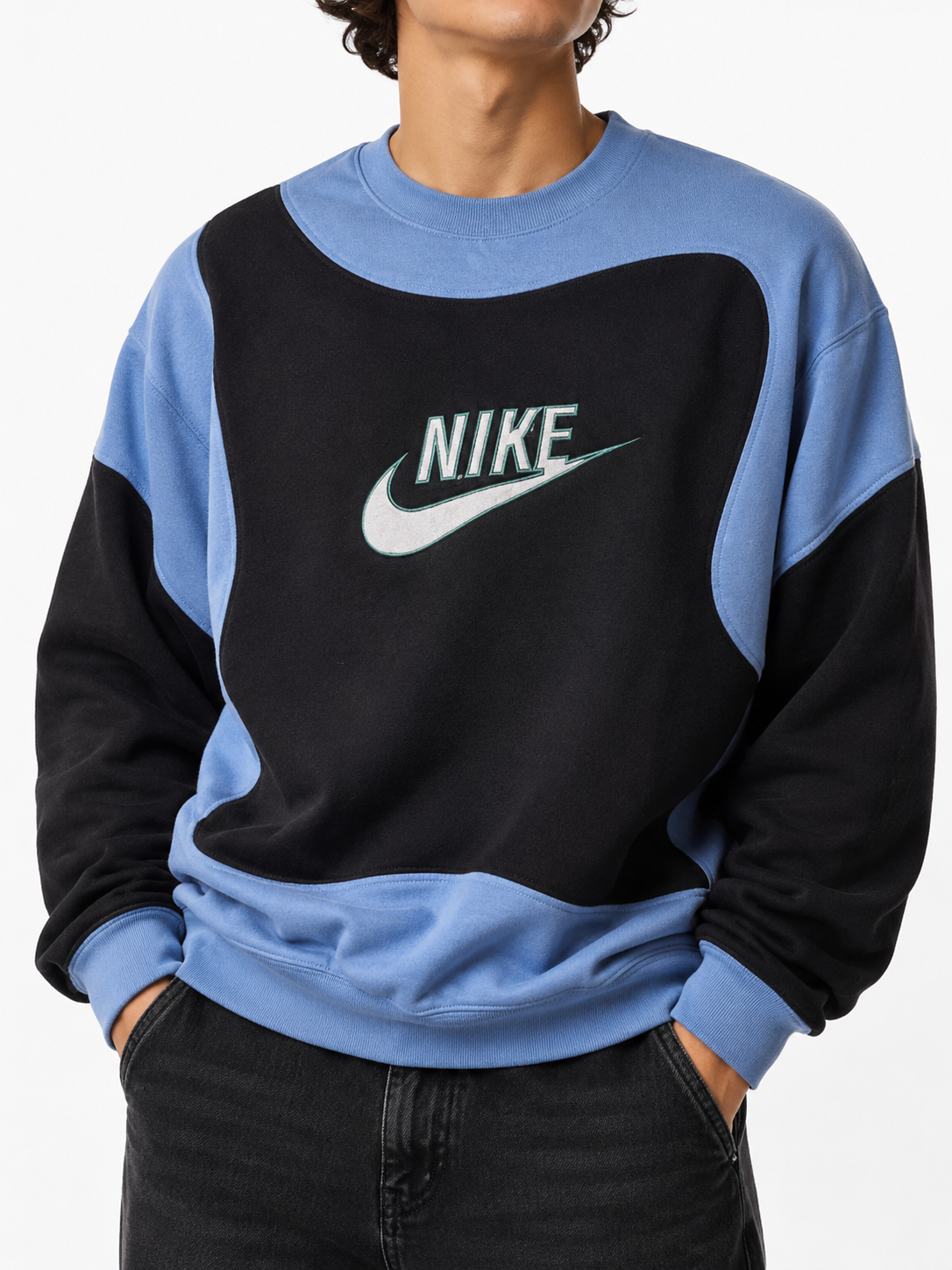 Nike Sweater Vintage Blue Black (L)