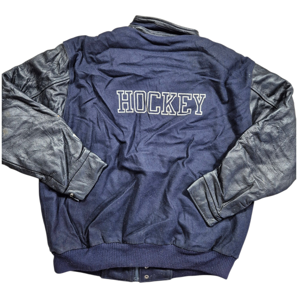 North End Athletics Hockey Varsity Jacket (L) Vintage Y2K 90s Lederärmel