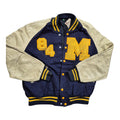 Vintage DeLong Varsity Jacket (M) 80s 90s College Lederärmel Letterman Y2K