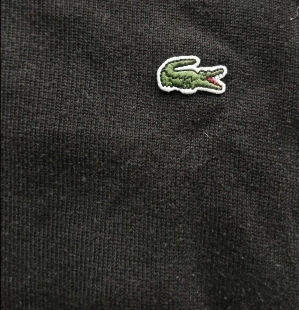 Lacoste V-Neck Sweater Black (XL)