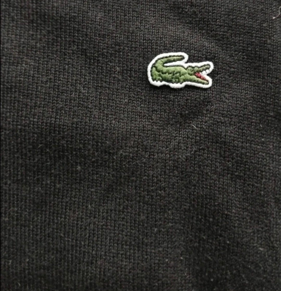 Lacoste V-Neck Sweater Black (XL)