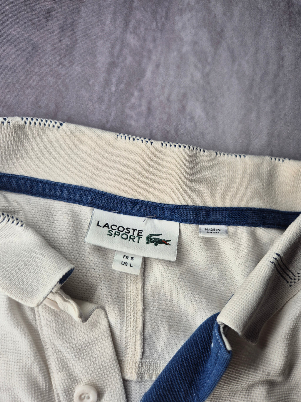 Lacoste Sport Polo Shirt White  (L)