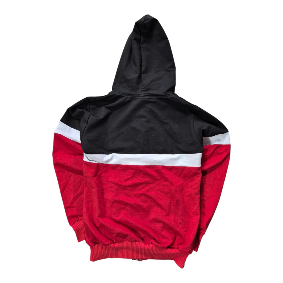 Adidas Originals Trefoil Vintage Y2K Full Zip Hoodie Rot Schwarz Size L