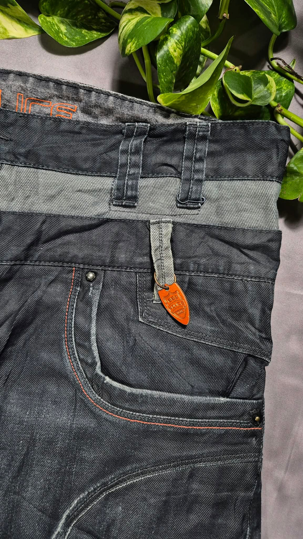 883 Police Y2K Baggy Cargo Jeans W40 Vintage 2000s Hip Hop Pasha Style