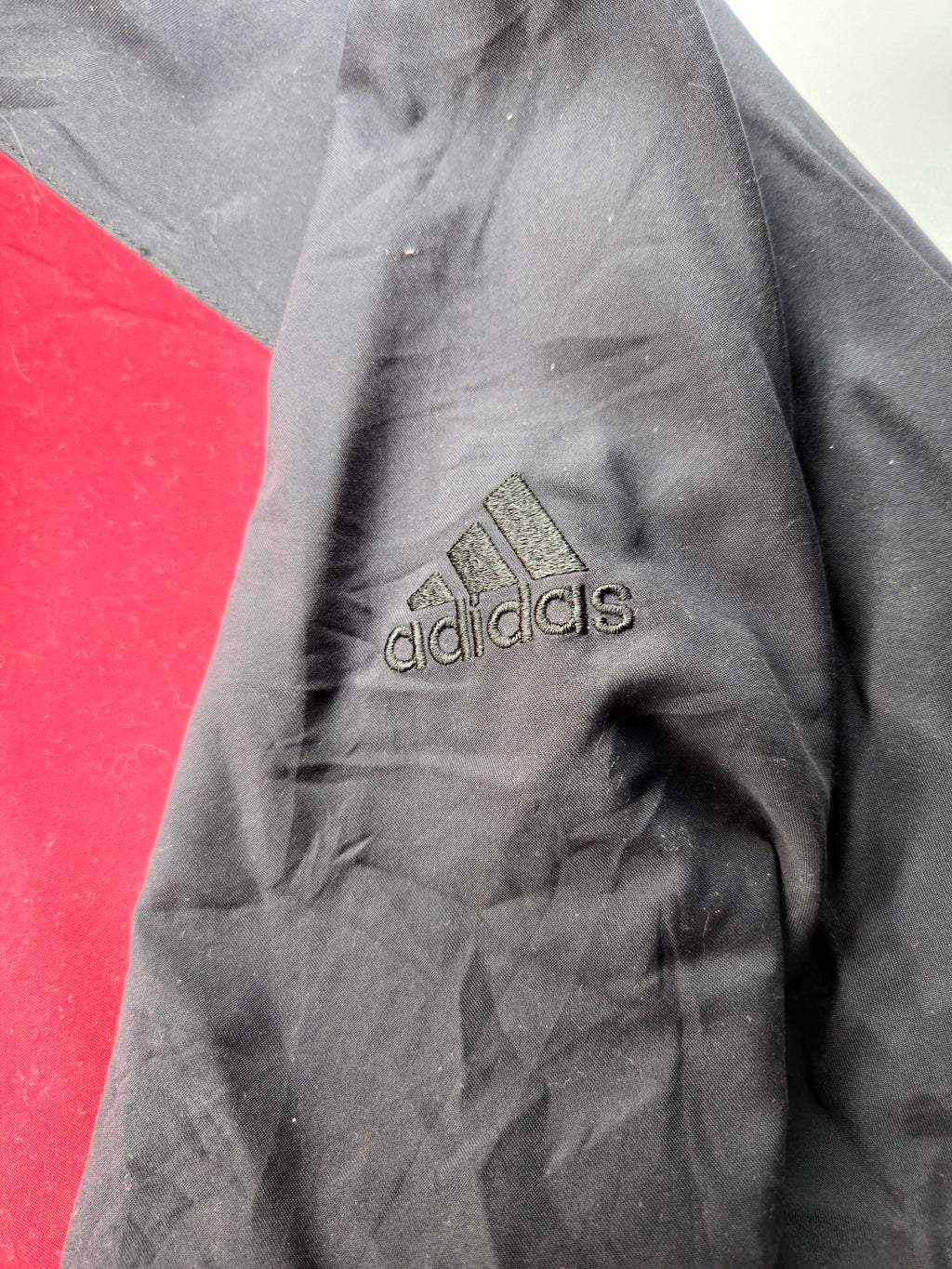 Adidas Half Zip Windbreaker Red Black (L)