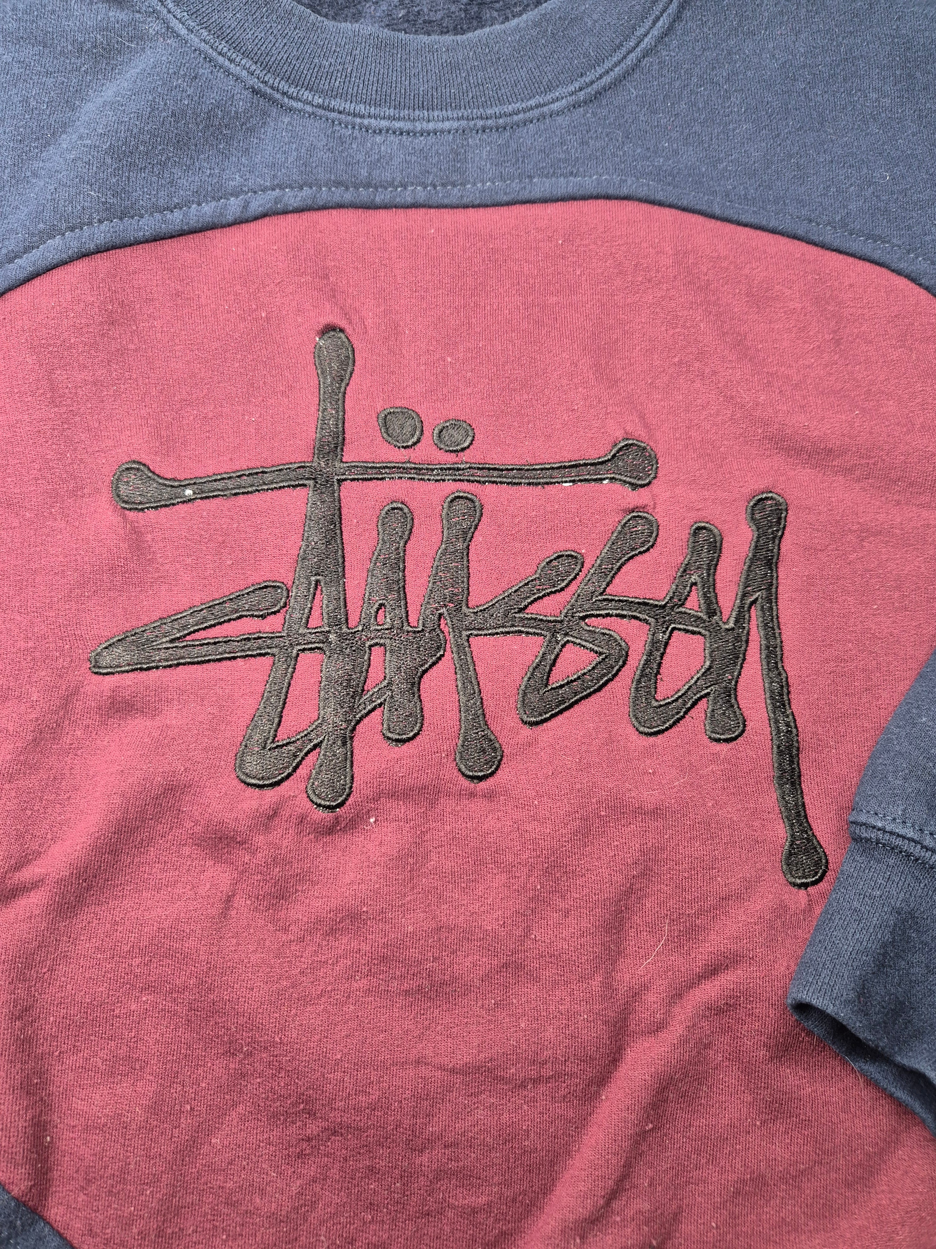 Stüssy Reworked Sweater Blue Purple Vintage (XL)