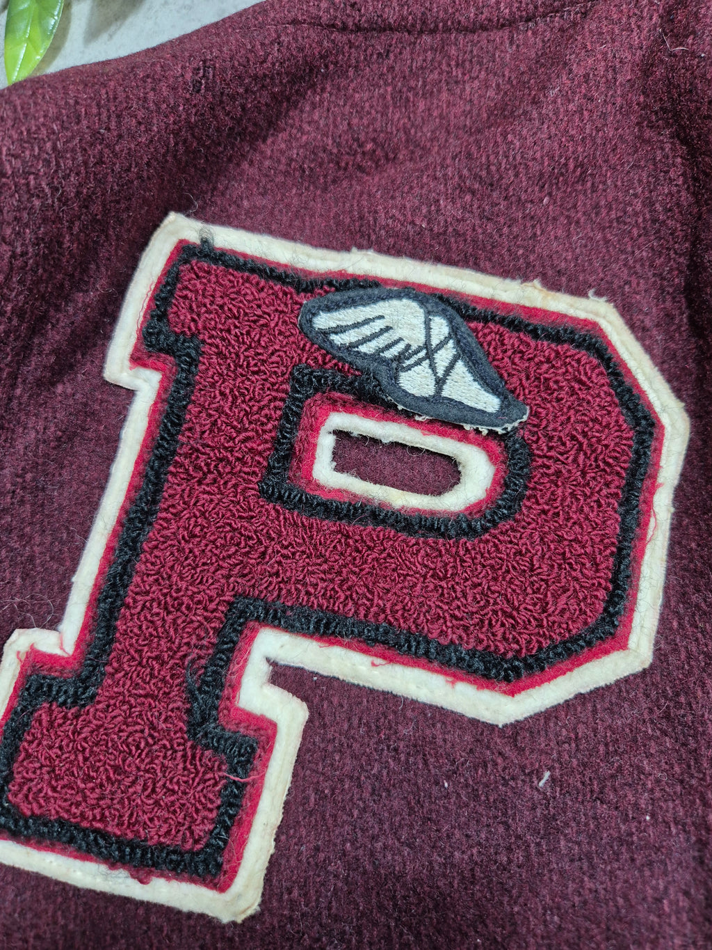 Vintage Kaye Bros Varsity Jacket (S) 80s College Lederärmel
