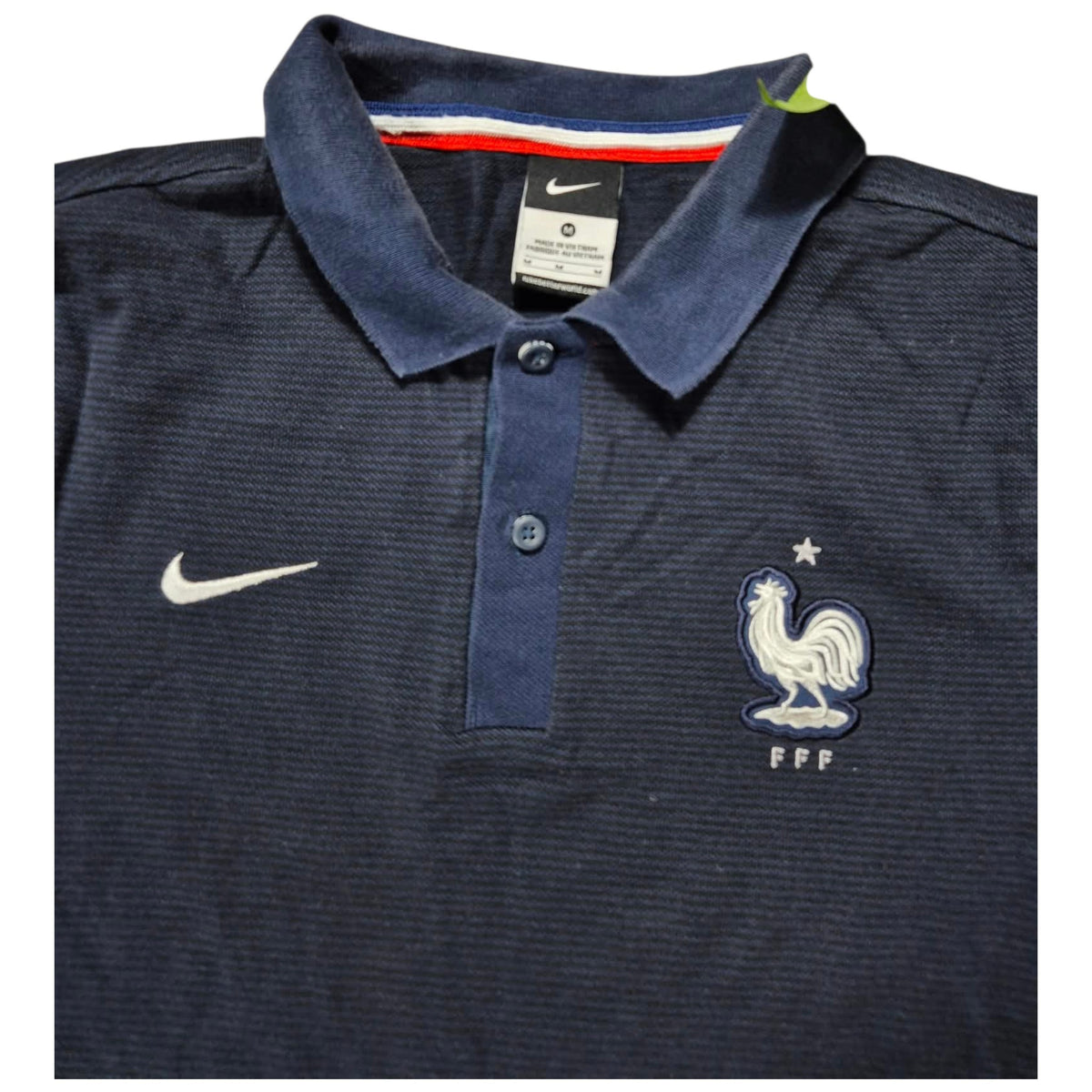 Nike France FFF Polo Shirt Navy (M)