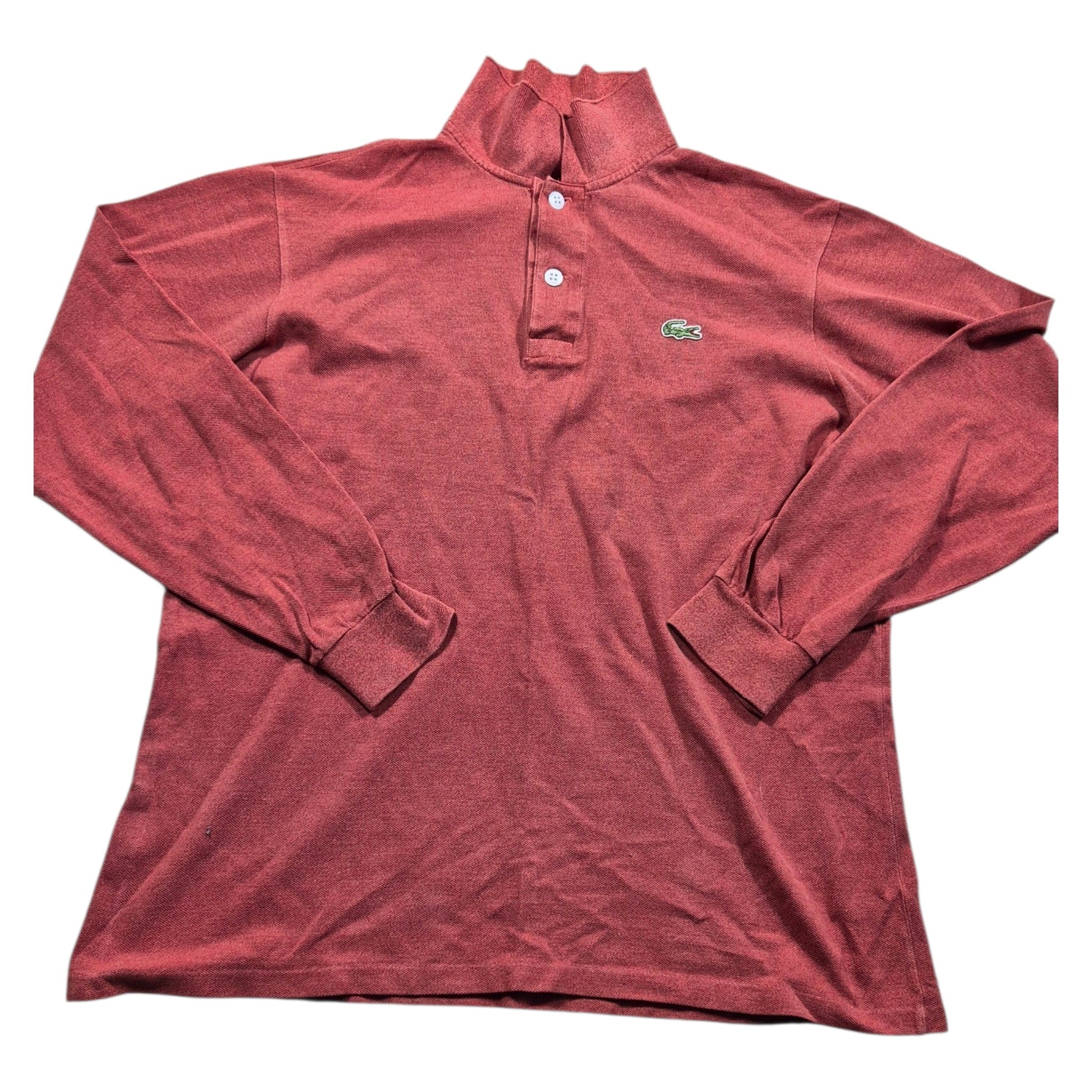 Lacoste  Long Sleeve Polo Burgundy (M)