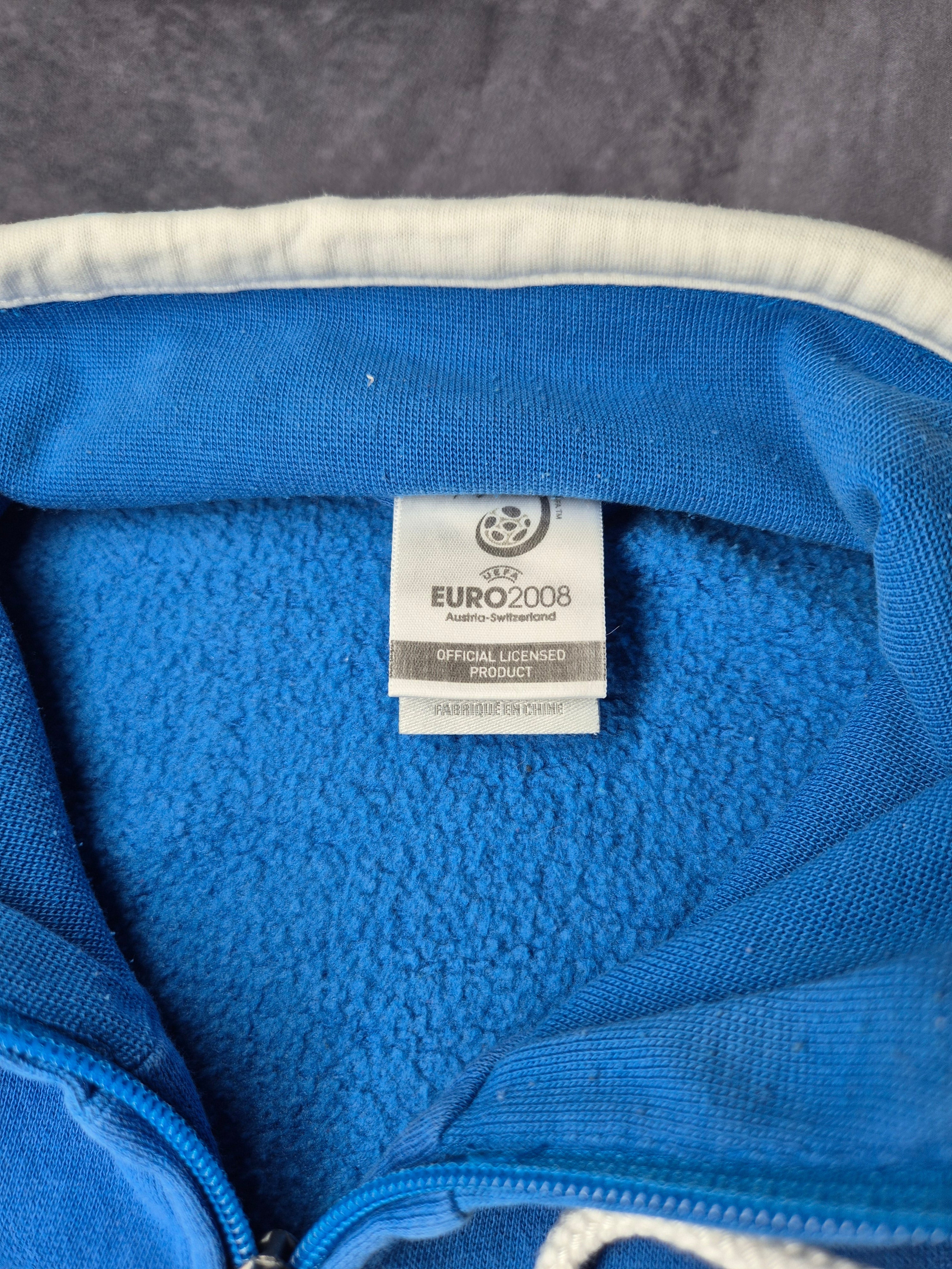 Vintage Adidas Italy Euro 2008 Track Jacket Blue (XL)