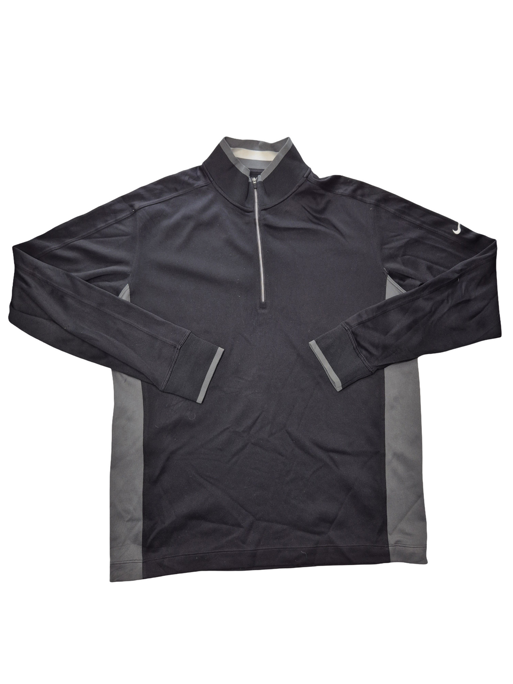 Nike Quarter Zip Training Top Black (M)