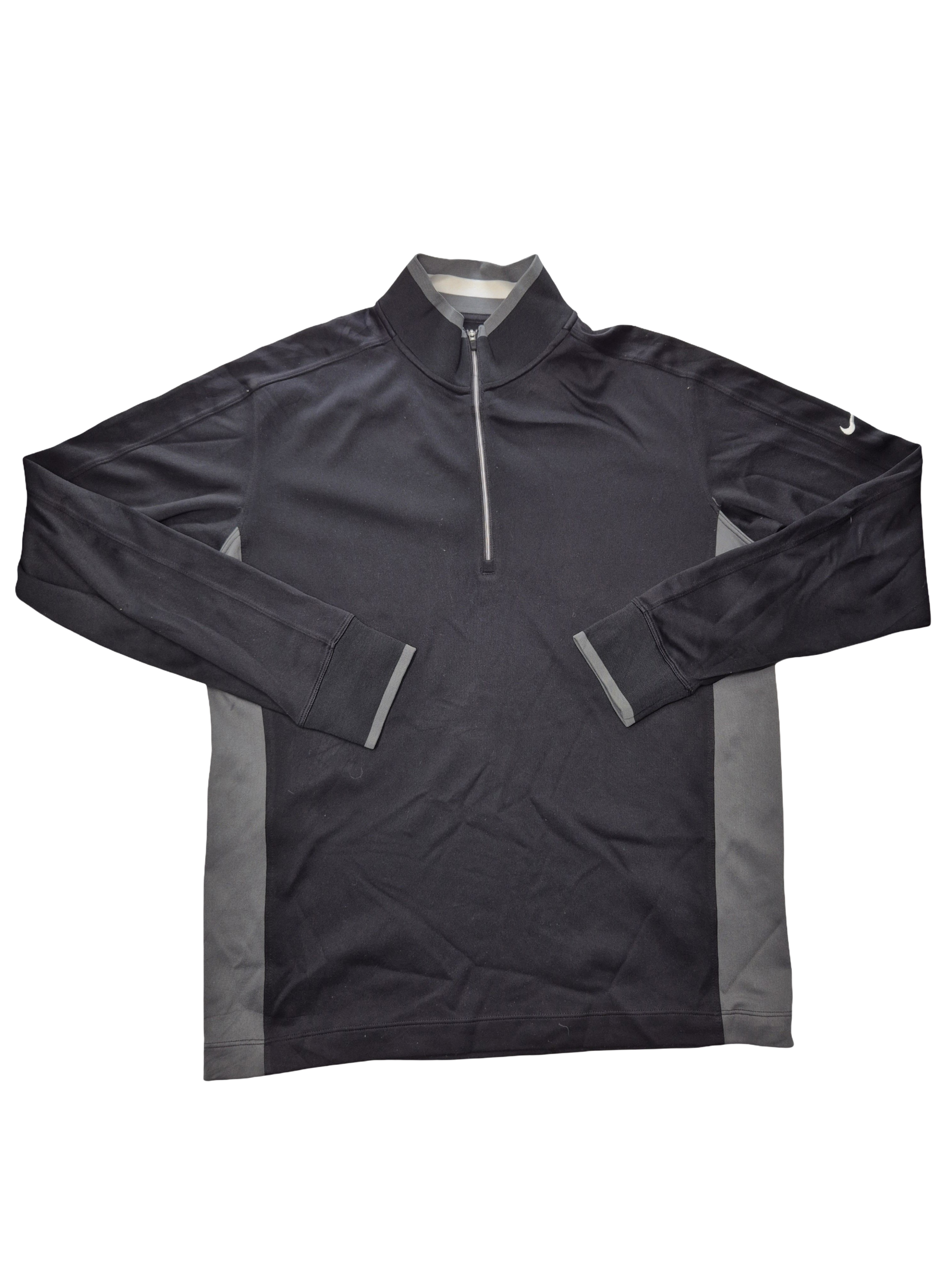 Nike Quarter Zip Training Top Black (M)