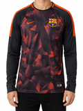 Nike FC Barcelona Long Sleeve Black Red (S)