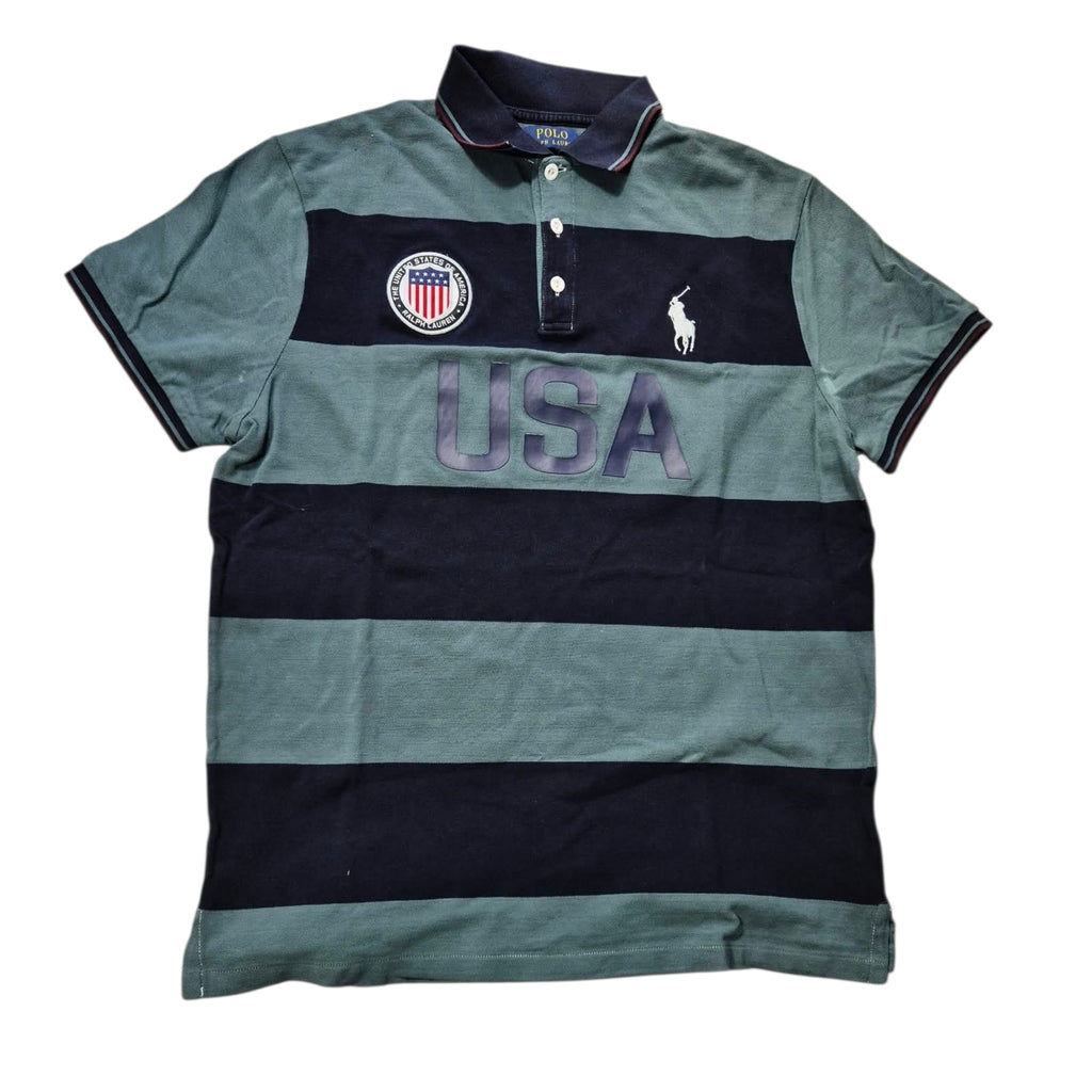 Polo Ralph Lauren USA Polo Shirt Grün Navy (XL)