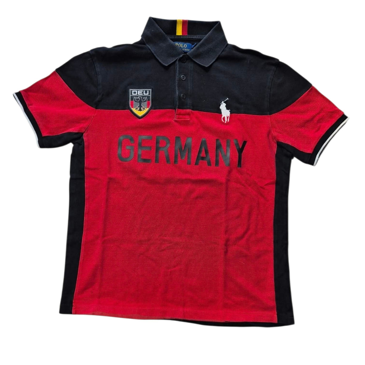 Polo Ralph Lauren Germany Polo Shirt Schwarz Rot (L)